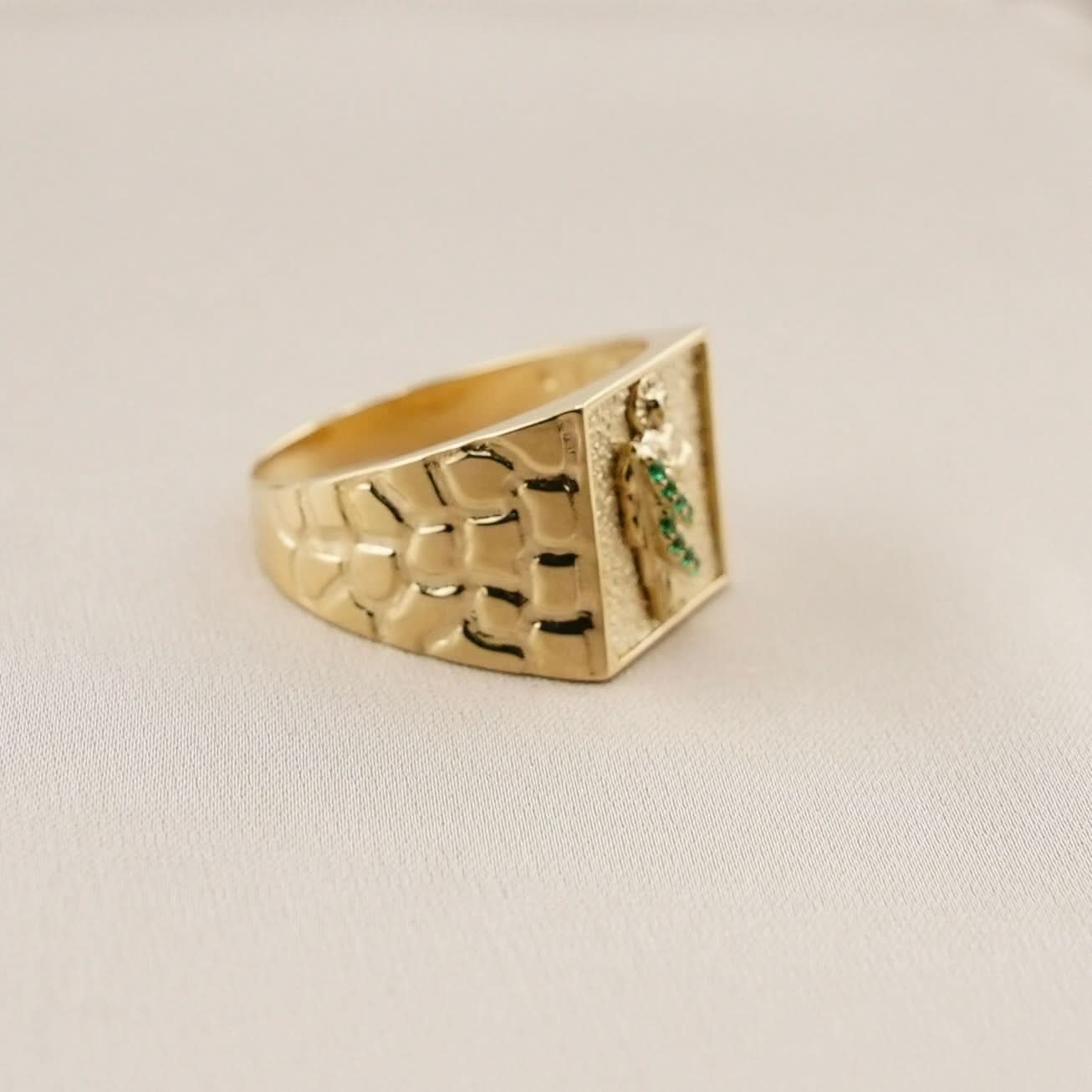 14k Gold San Judas Ring