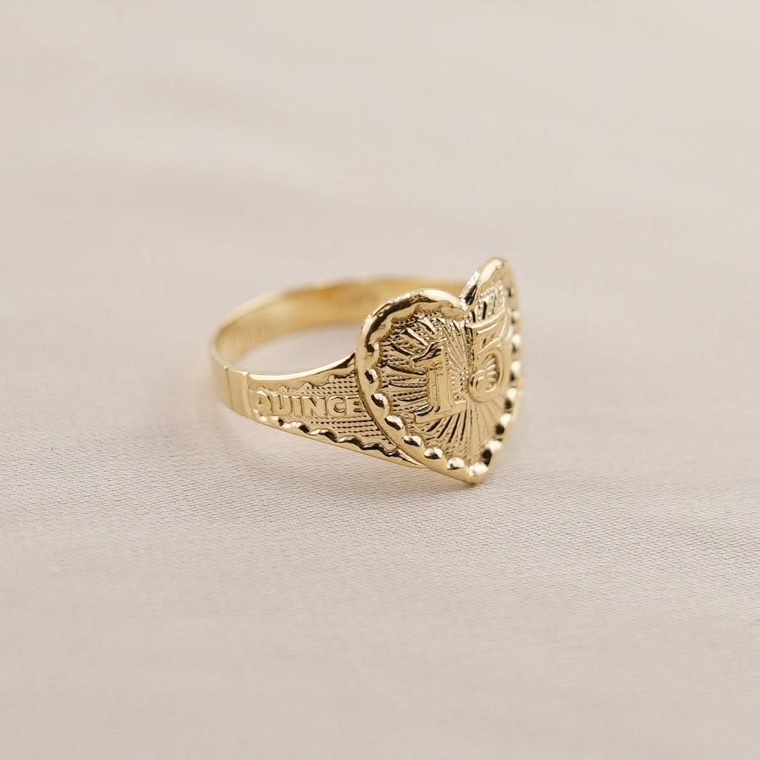 14k Gold Quince Ring