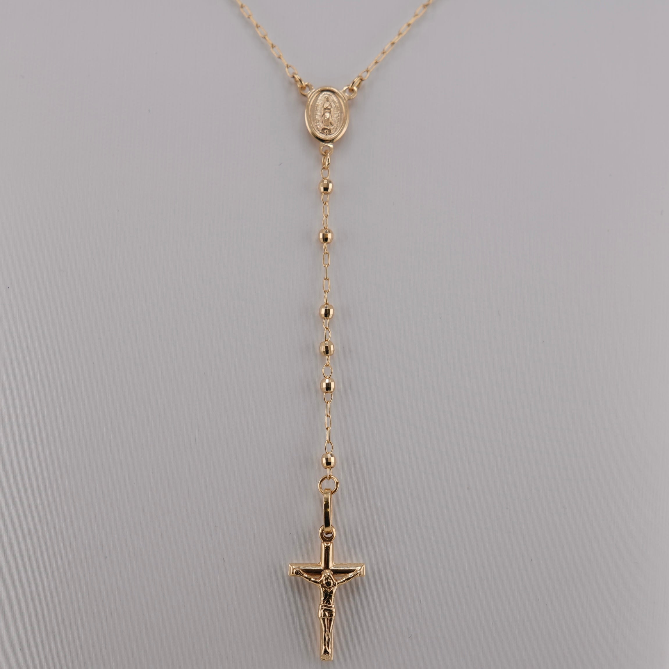 14k Gold Rosary 2.5mm 24in