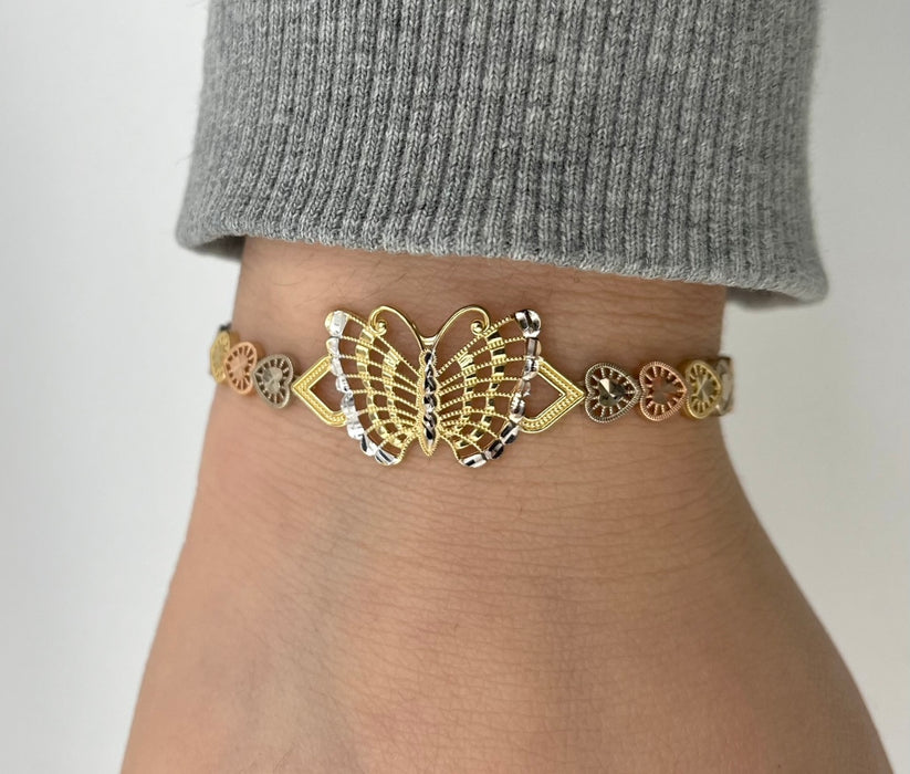 14k Gold Butterfly Women’s Bracelet