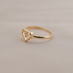 14k Gold Heart Ring