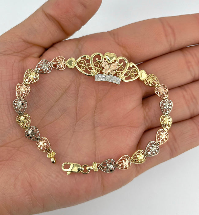 14k Gold Women’s Butterfly Bracelet