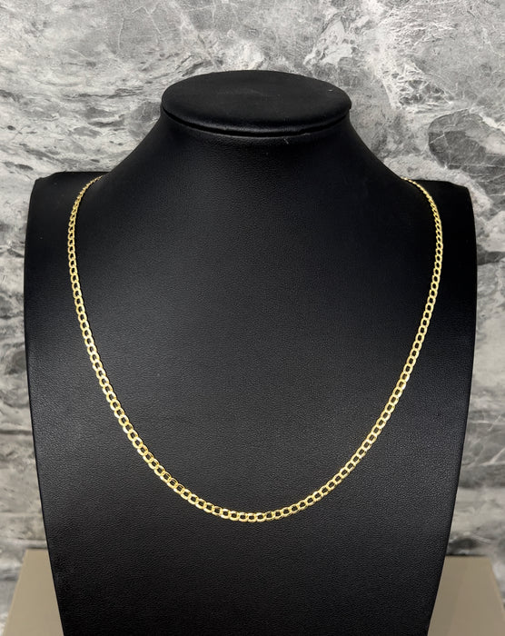 14k Gold Solid Cuban Chain 3.6mm