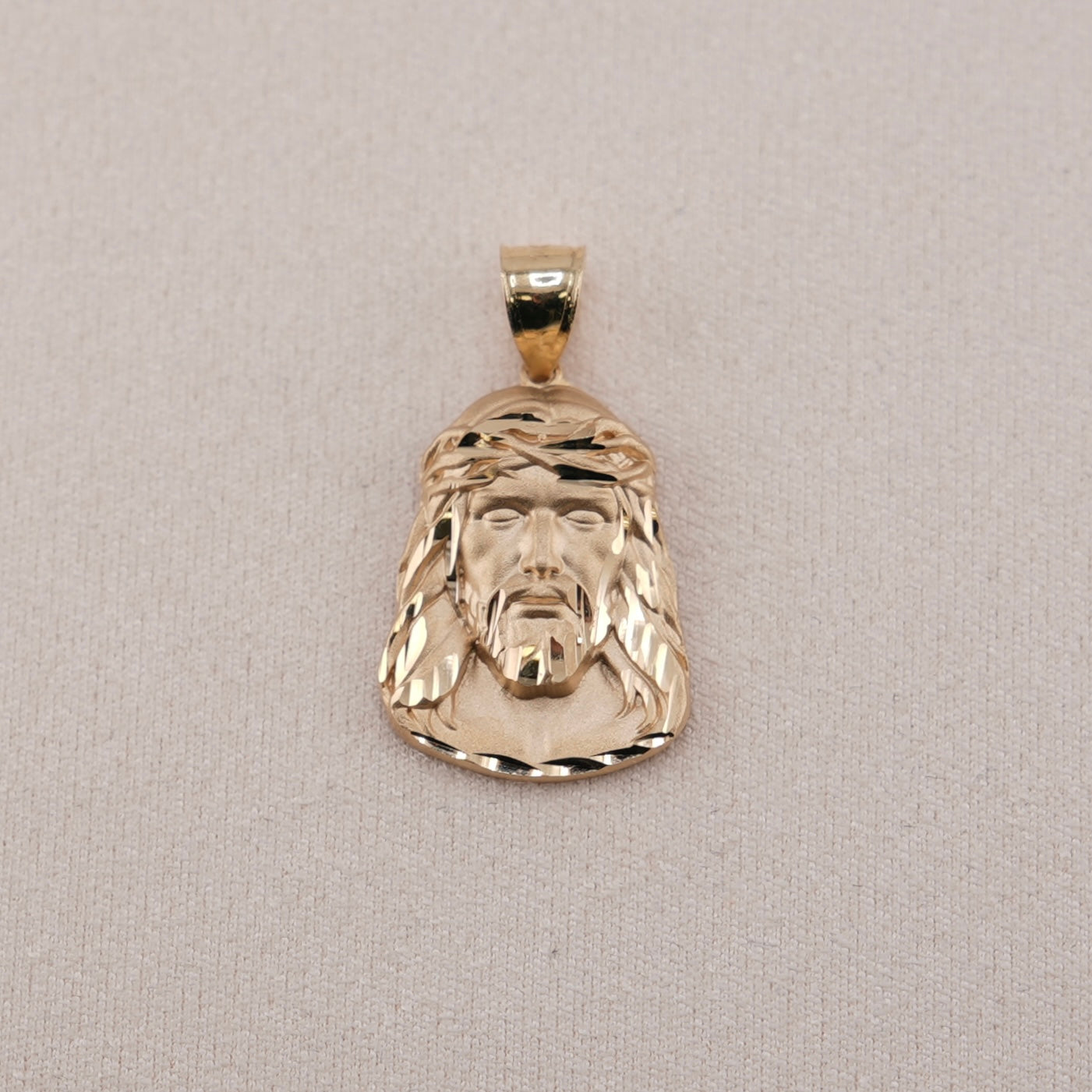 14k Gold Small Jesus Pendant
