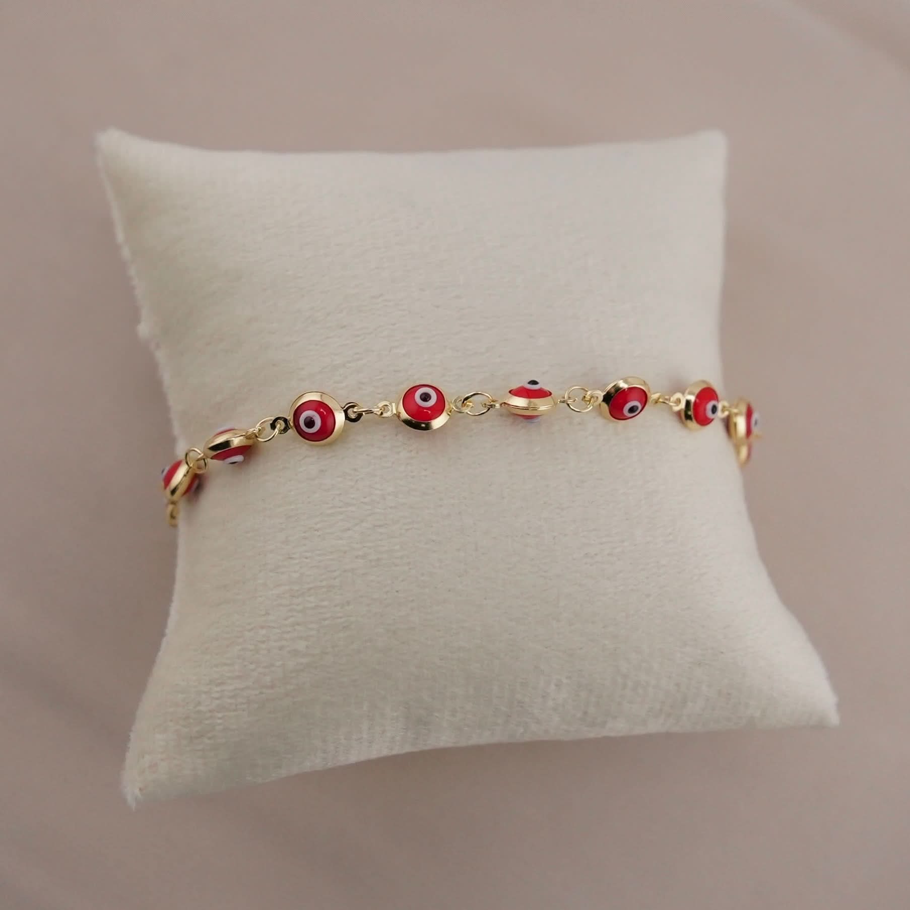 14K Gold Evil Eye Women's Bracelet