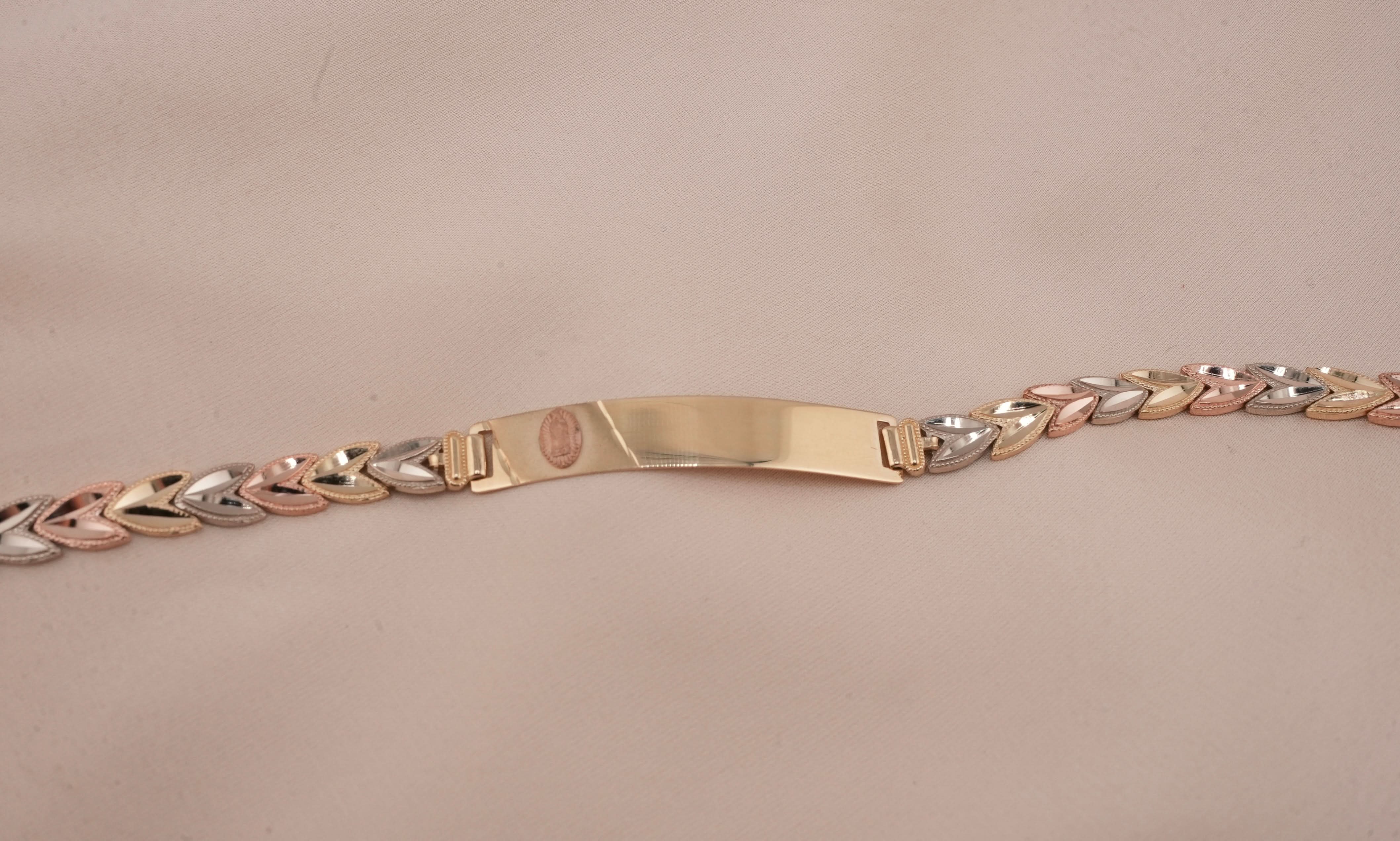 14K Gold Virgencita ID Women's Bracelet
