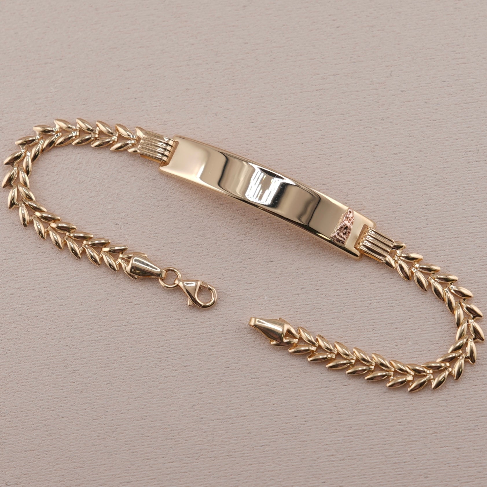 14k Gold Women’s Virgencita ID Bracelet