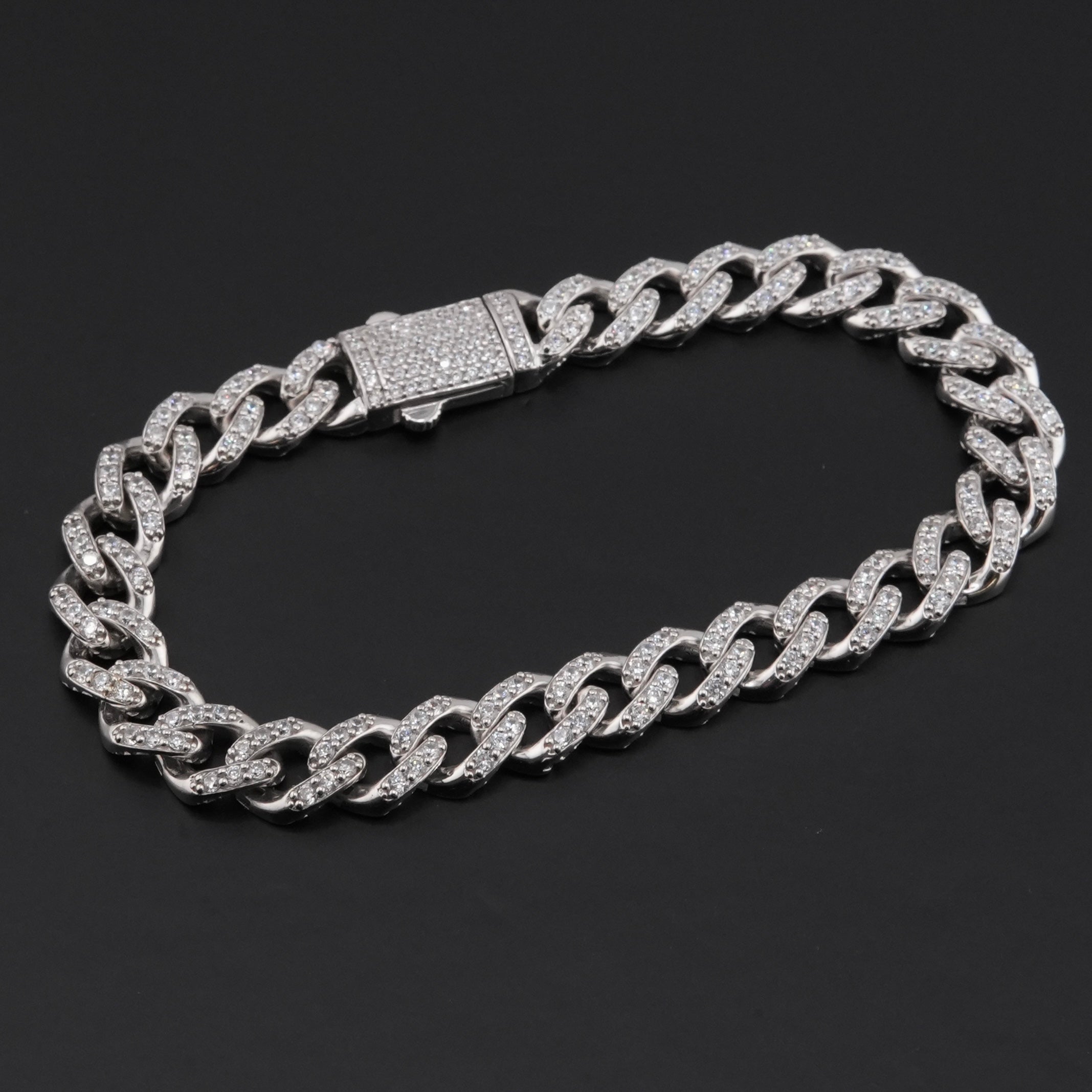 Silver 925 Cuban Bracelet . 053