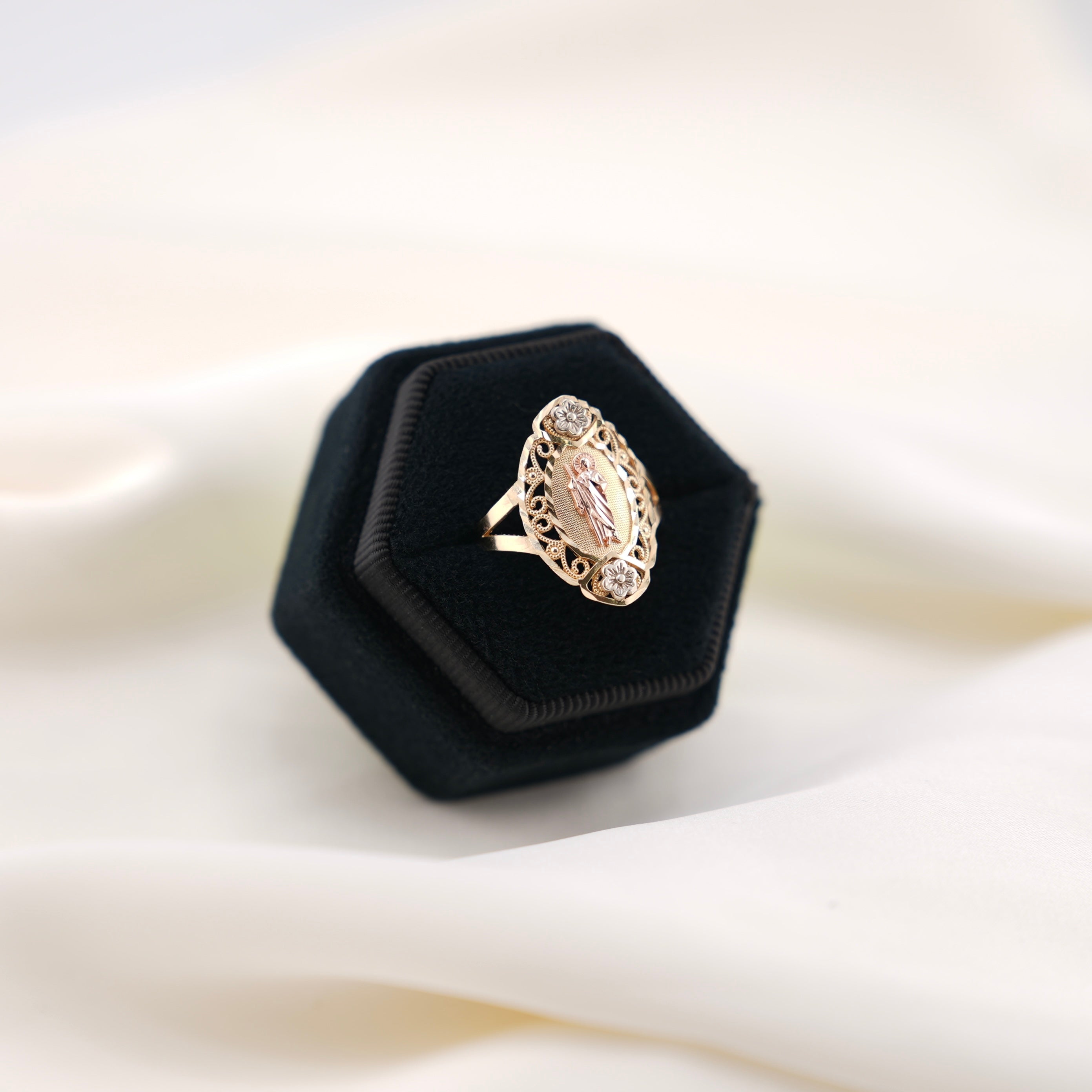14k Gold San Judas Ring