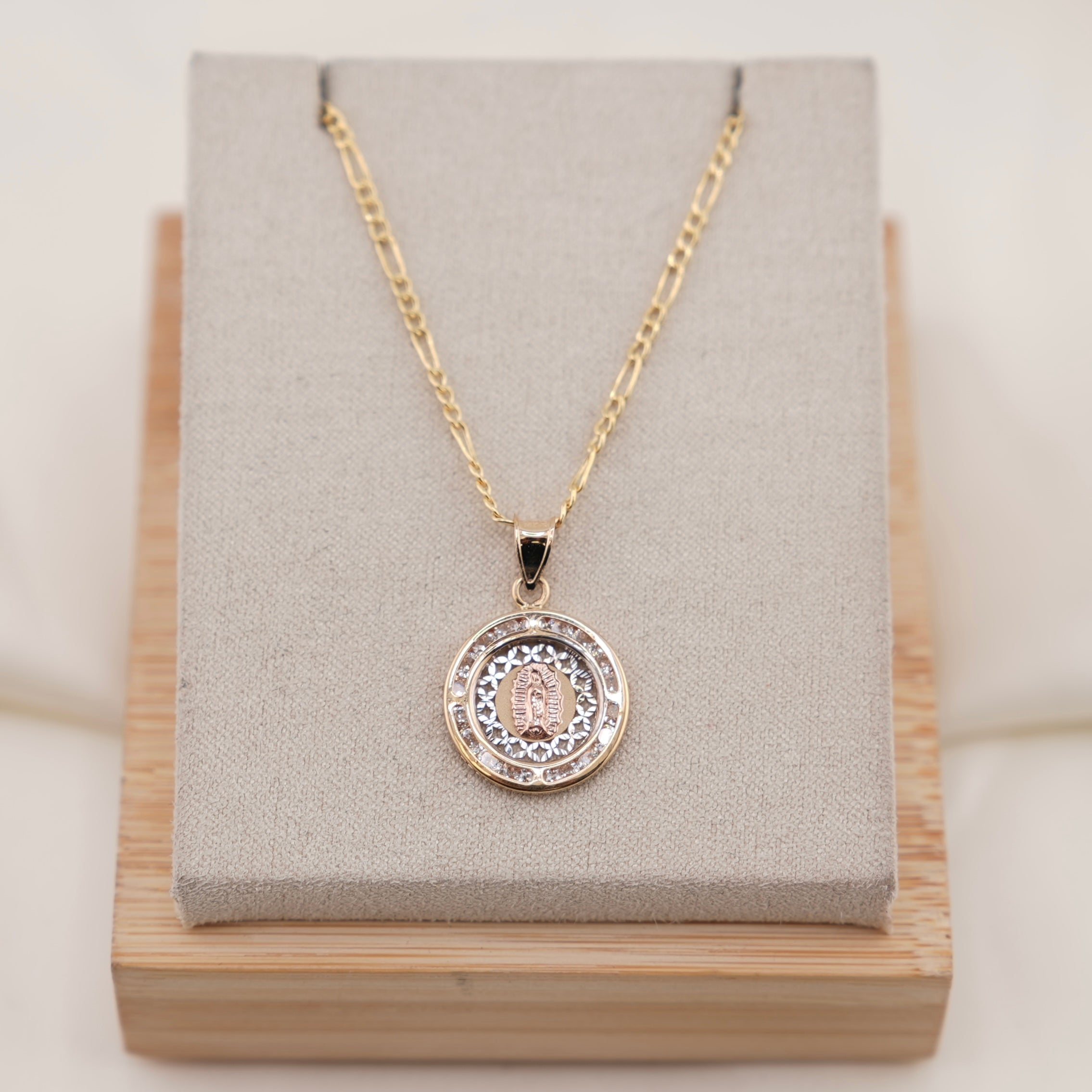 14k Gold Virgencita Chain Set
