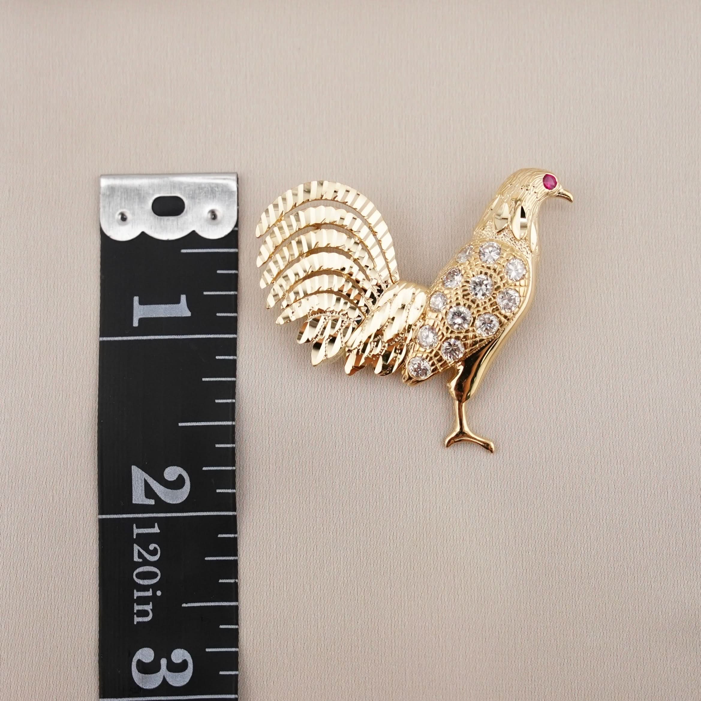 14k Gold Large Gallo Pendant
