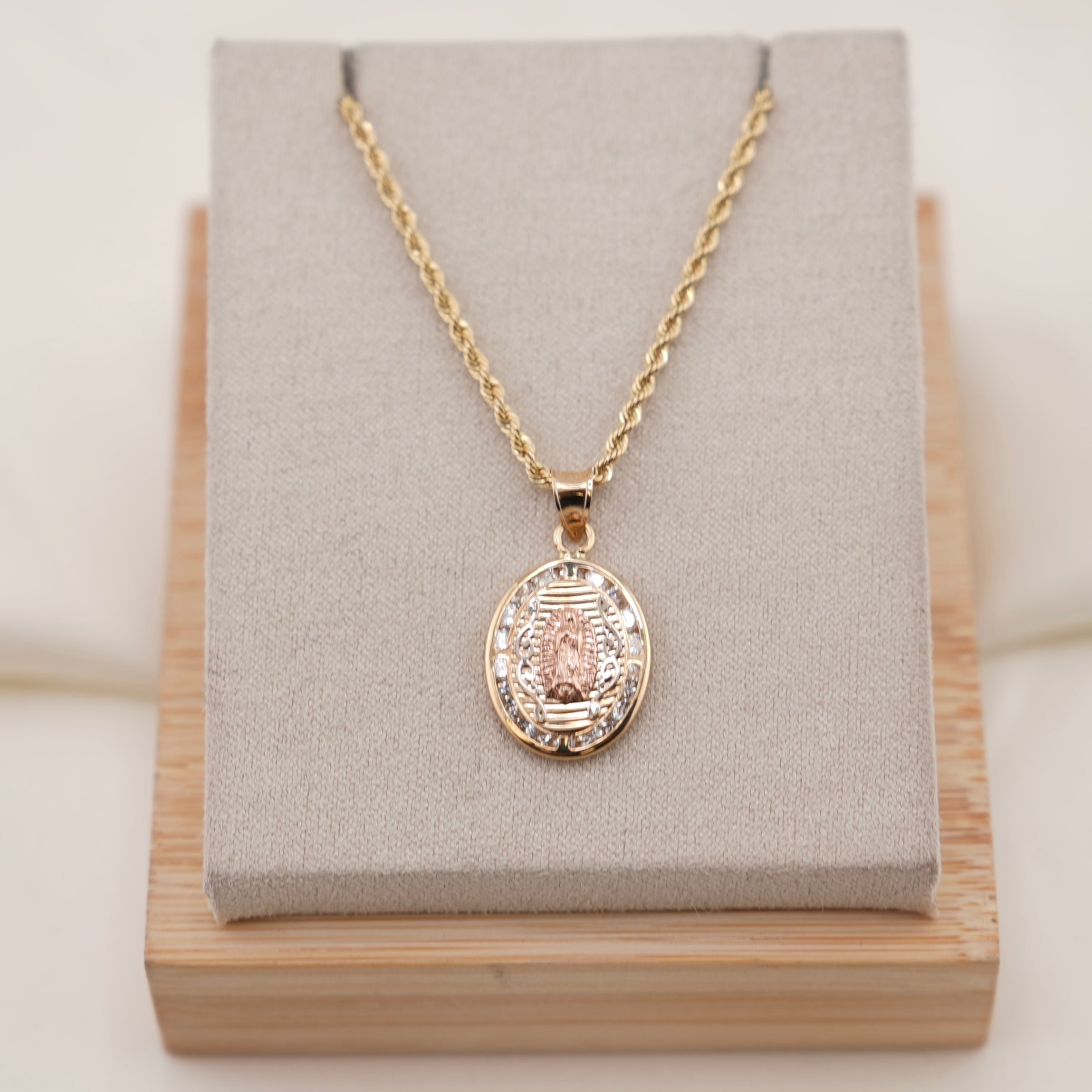 14k Gold Virgencita Chain Set