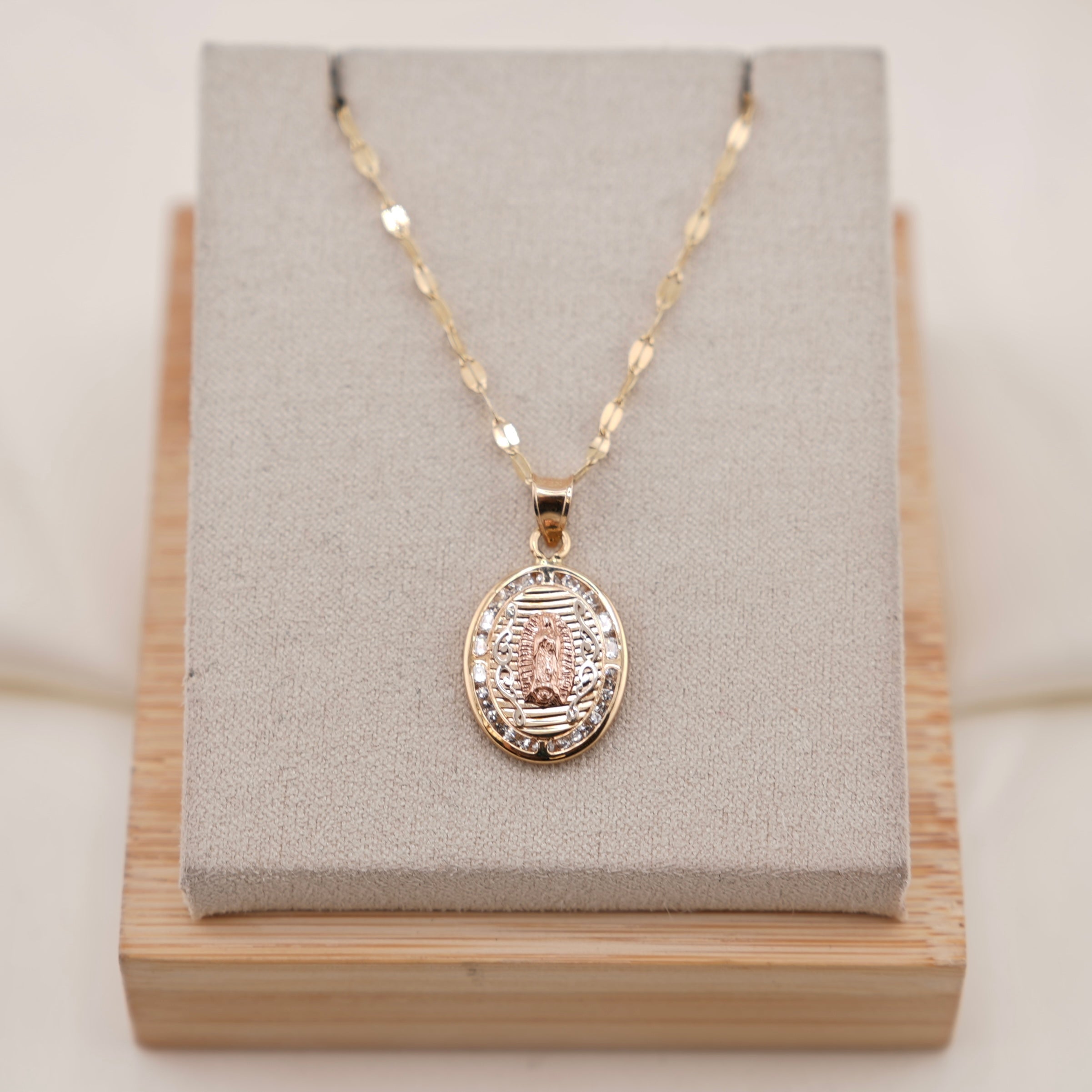 14k Gold Virgencita Chain Set
