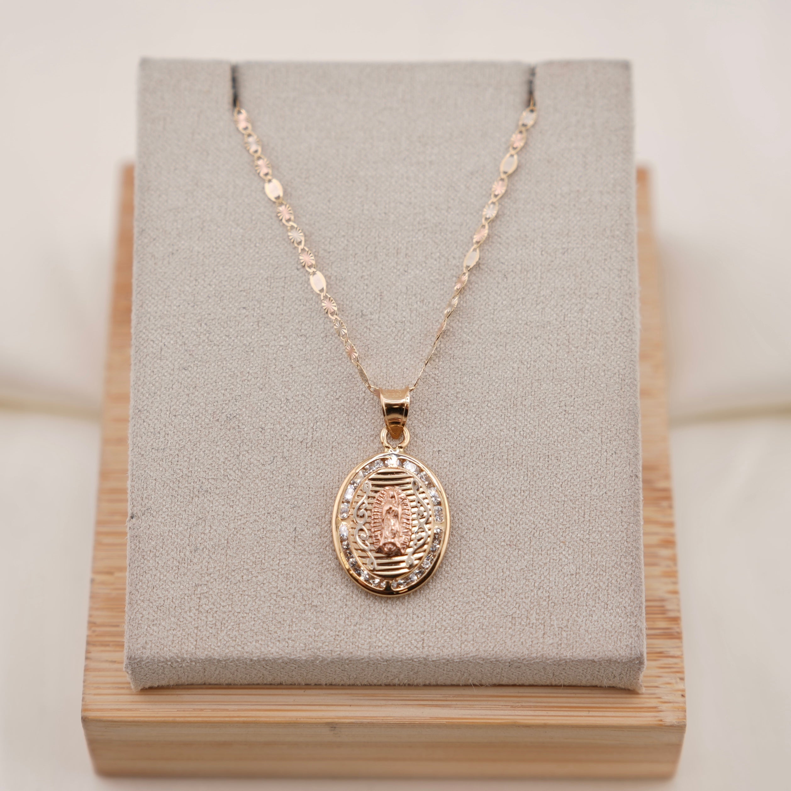 14k Gold Virgencita Chain Set