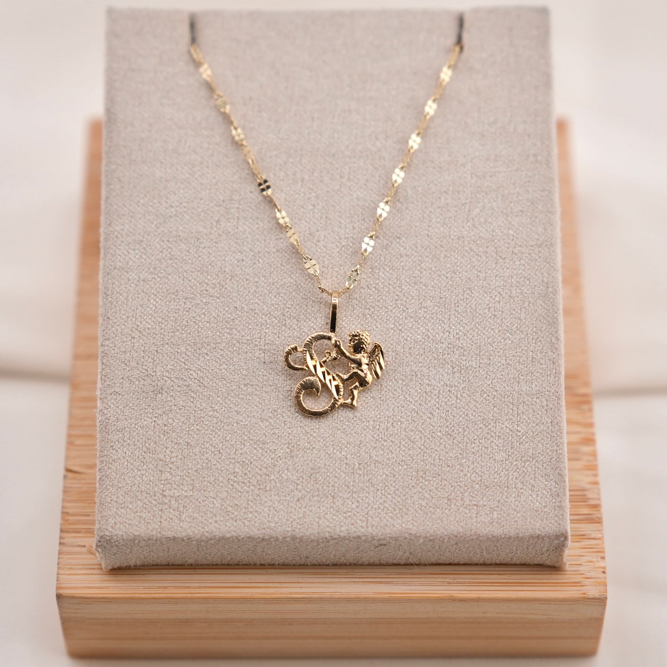 Angel Initial 14k Women's Initials