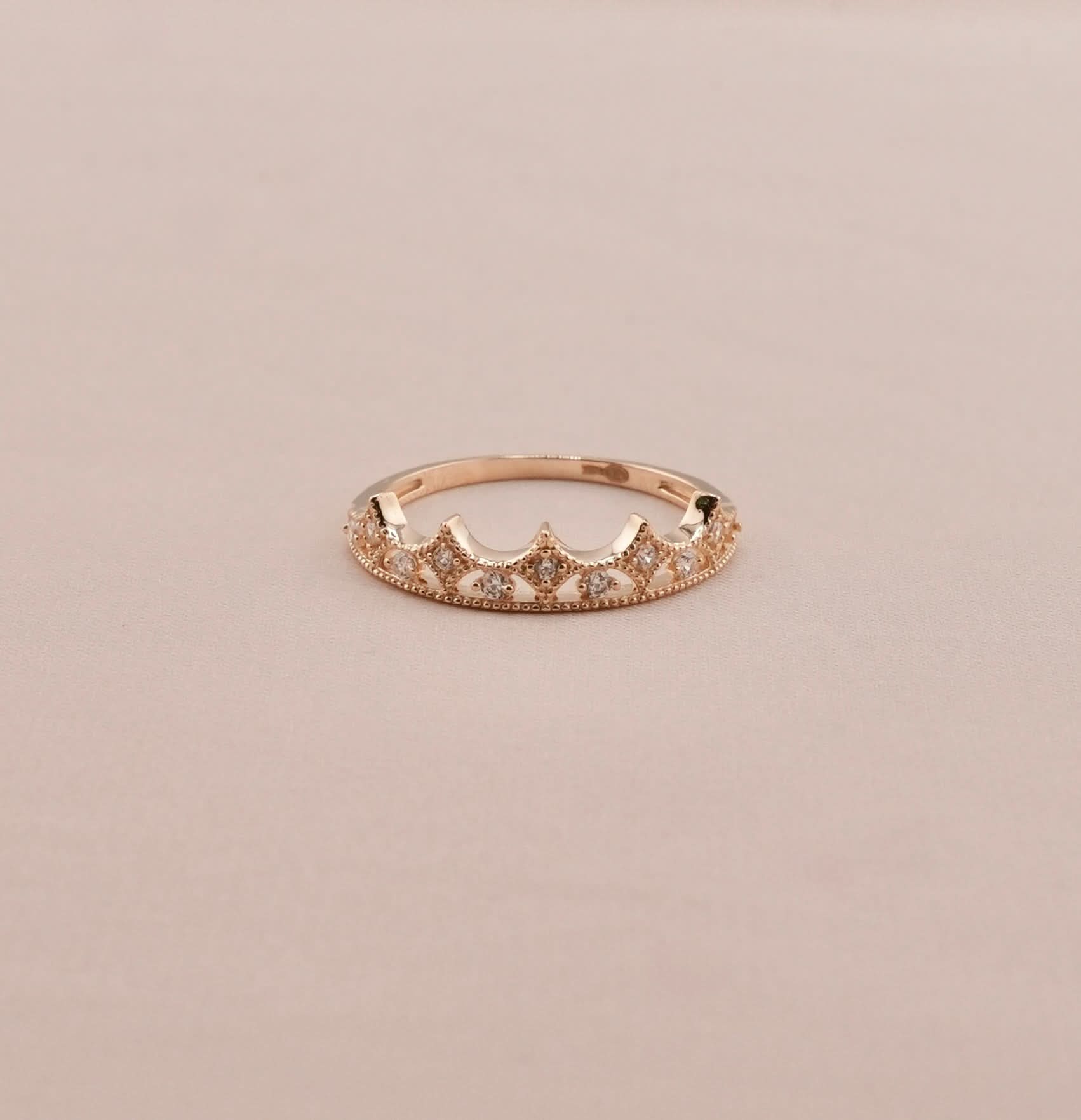 14K Gold Crown Women’s Ring