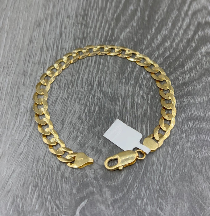 14k Gold Solid Cuban Men’s Bracelet