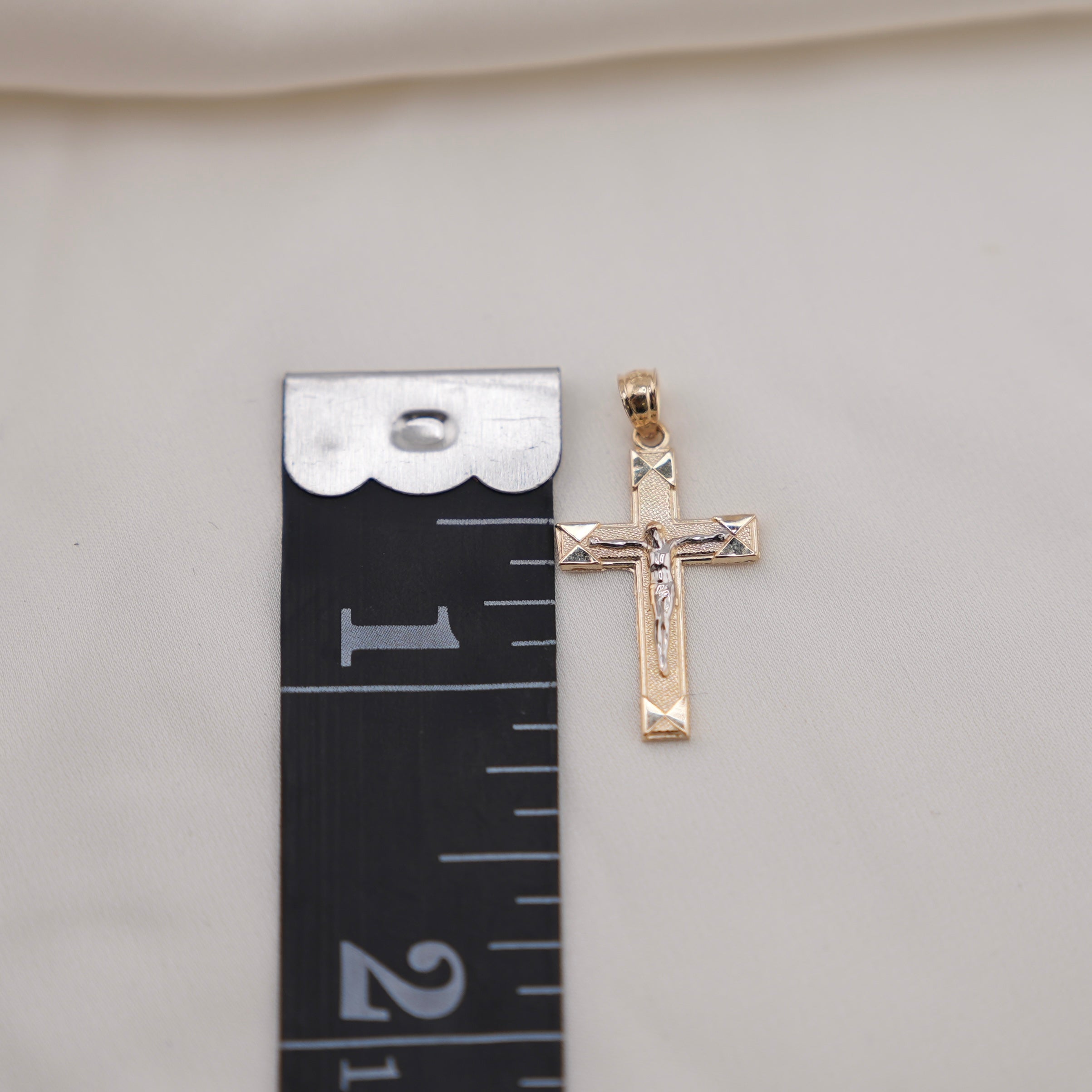 14k Gold Cross Chain Set
