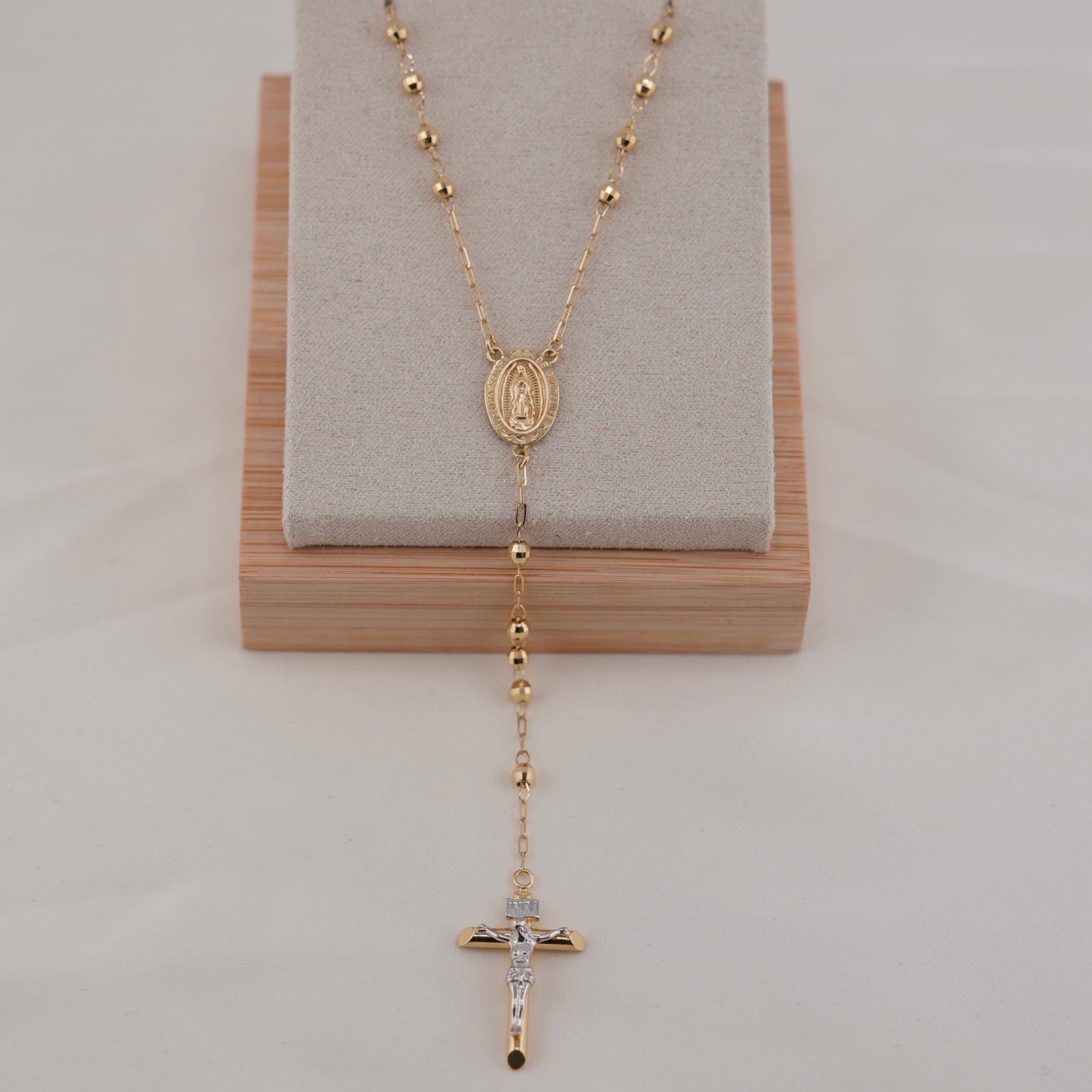 14k Gold Rosary 3mm 26in