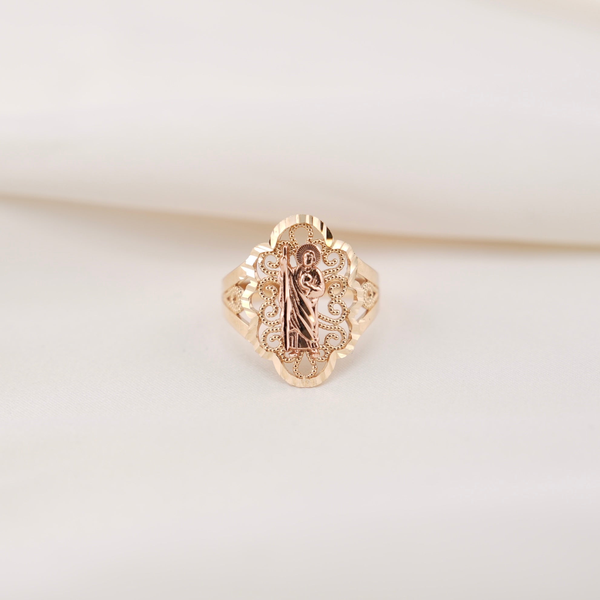 14k Gold San Judas Ring