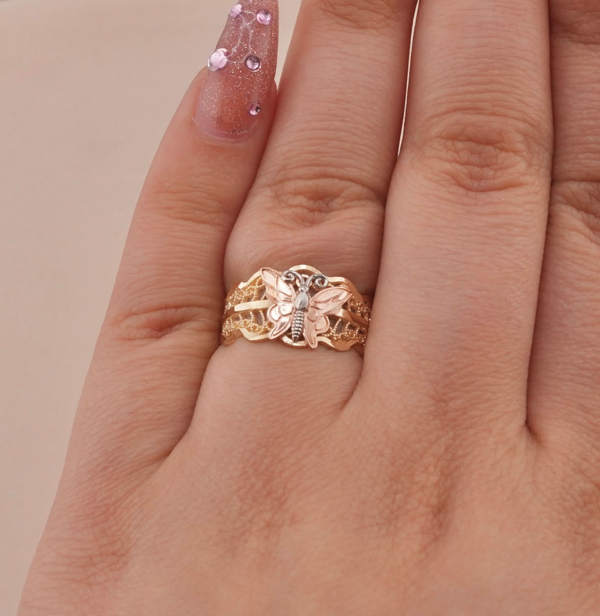 14K Gold Butterfly Women’s Ring