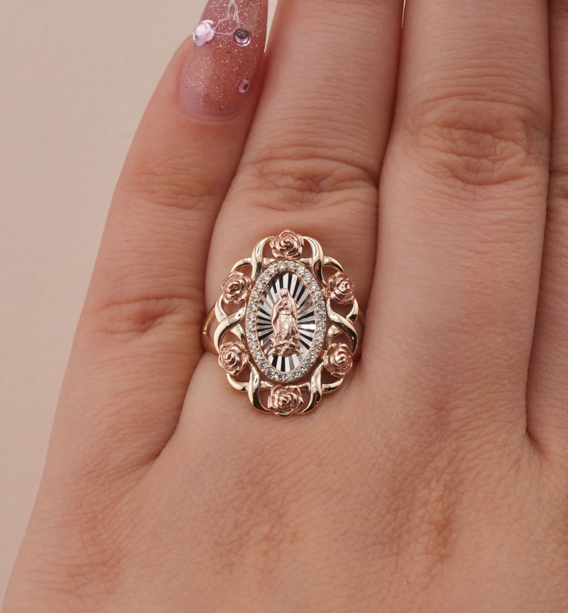14K Gold Virgencita Women’s Ring