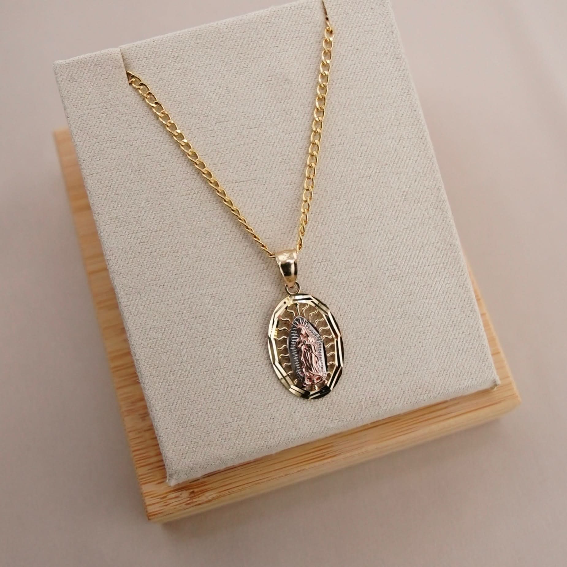 14k Gold Virgencita Chain Set