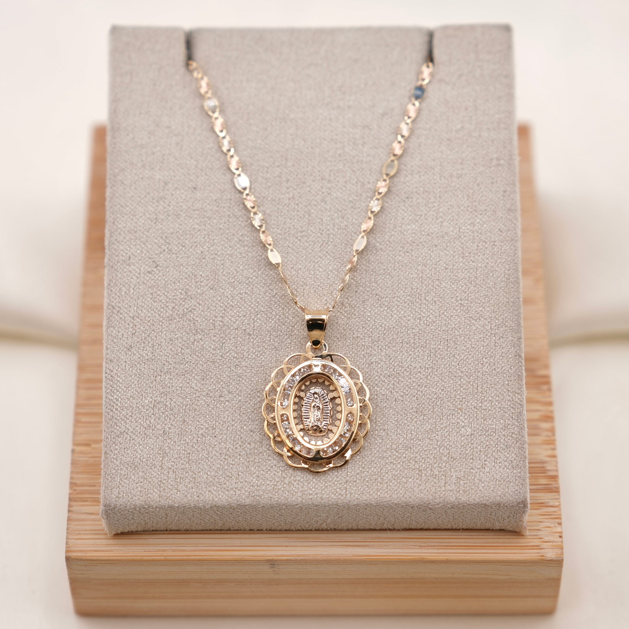 14k Gold Virgencita Chain Set