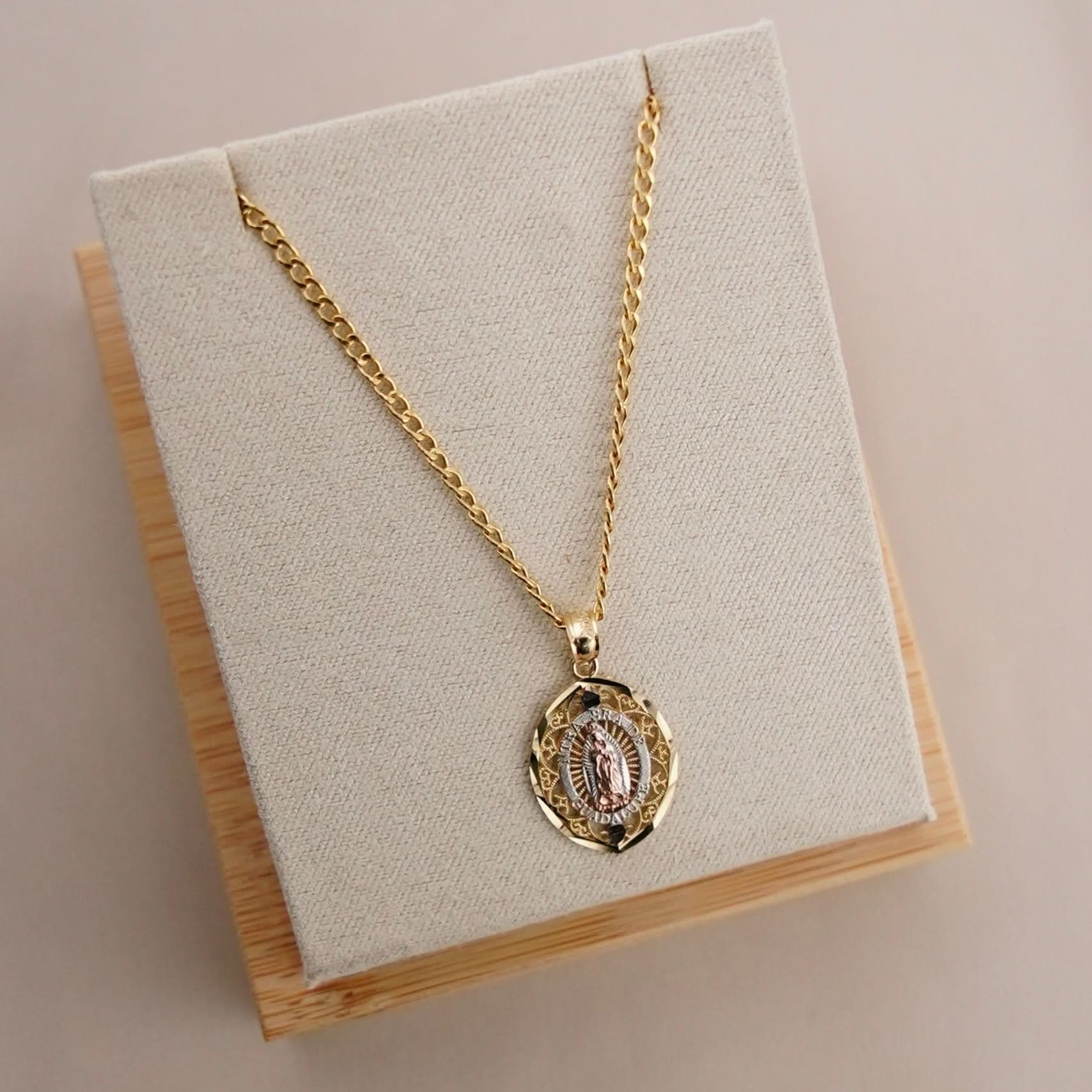 14k Gold Virgencita Chain Set