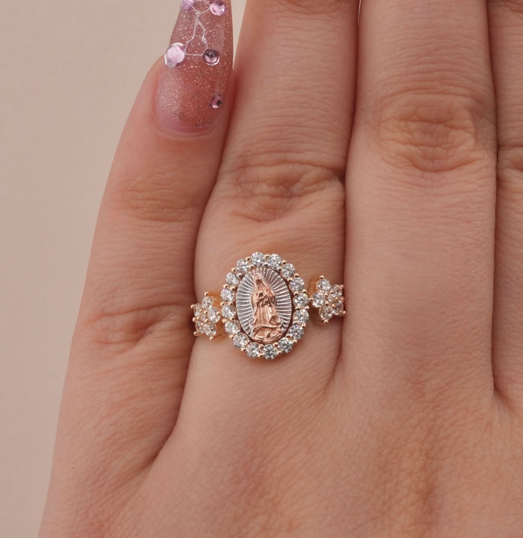 14K Gold Virgencita Women's Ring