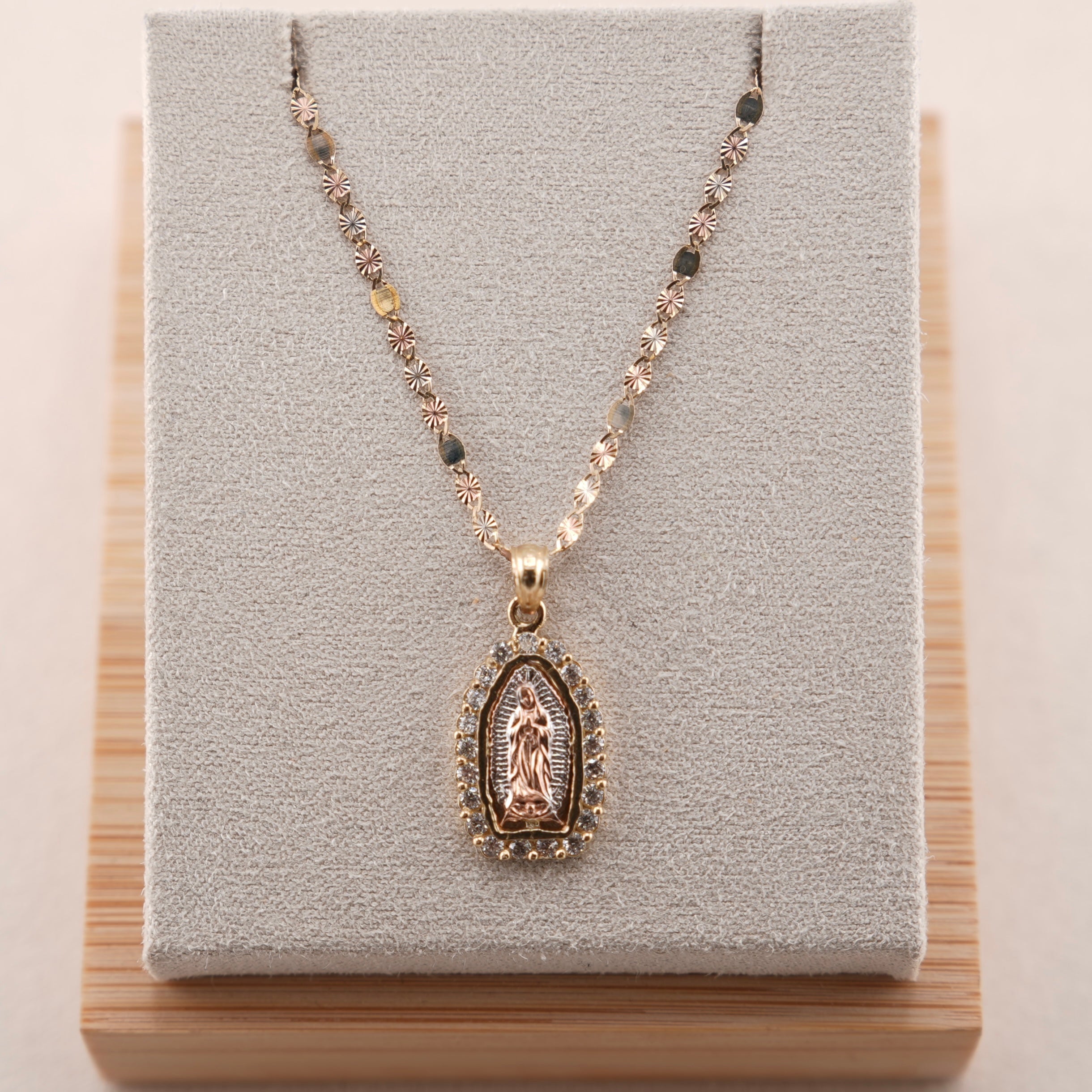 14k Gold Virgencita Chain Set
