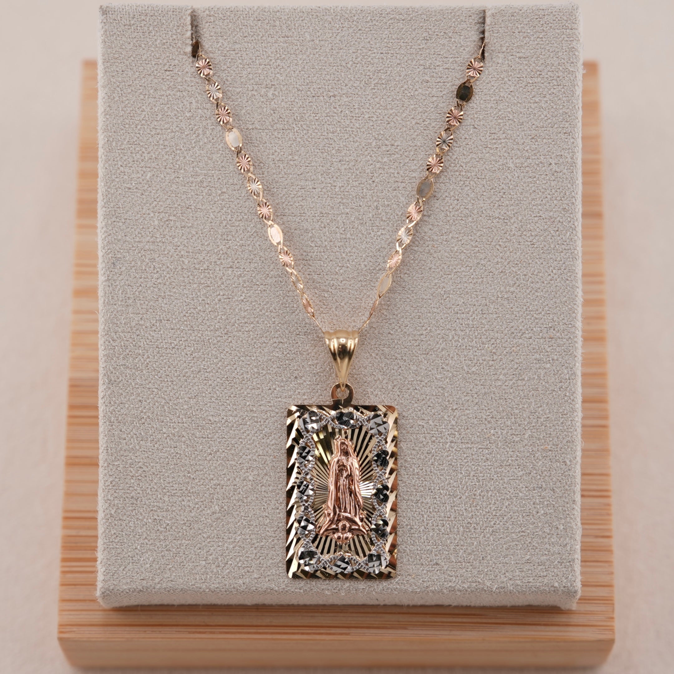 14k Gold Virgencita Chain Set