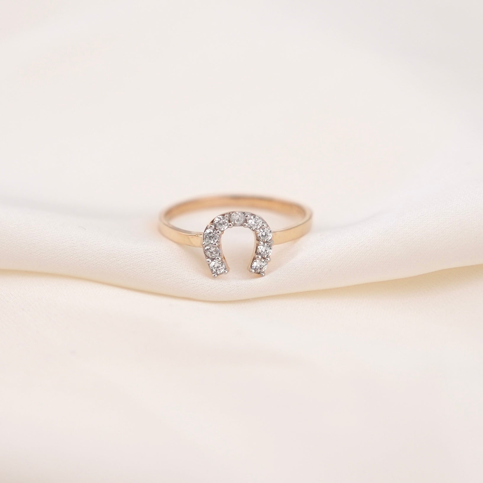 14k Gold Horseshoe Ring