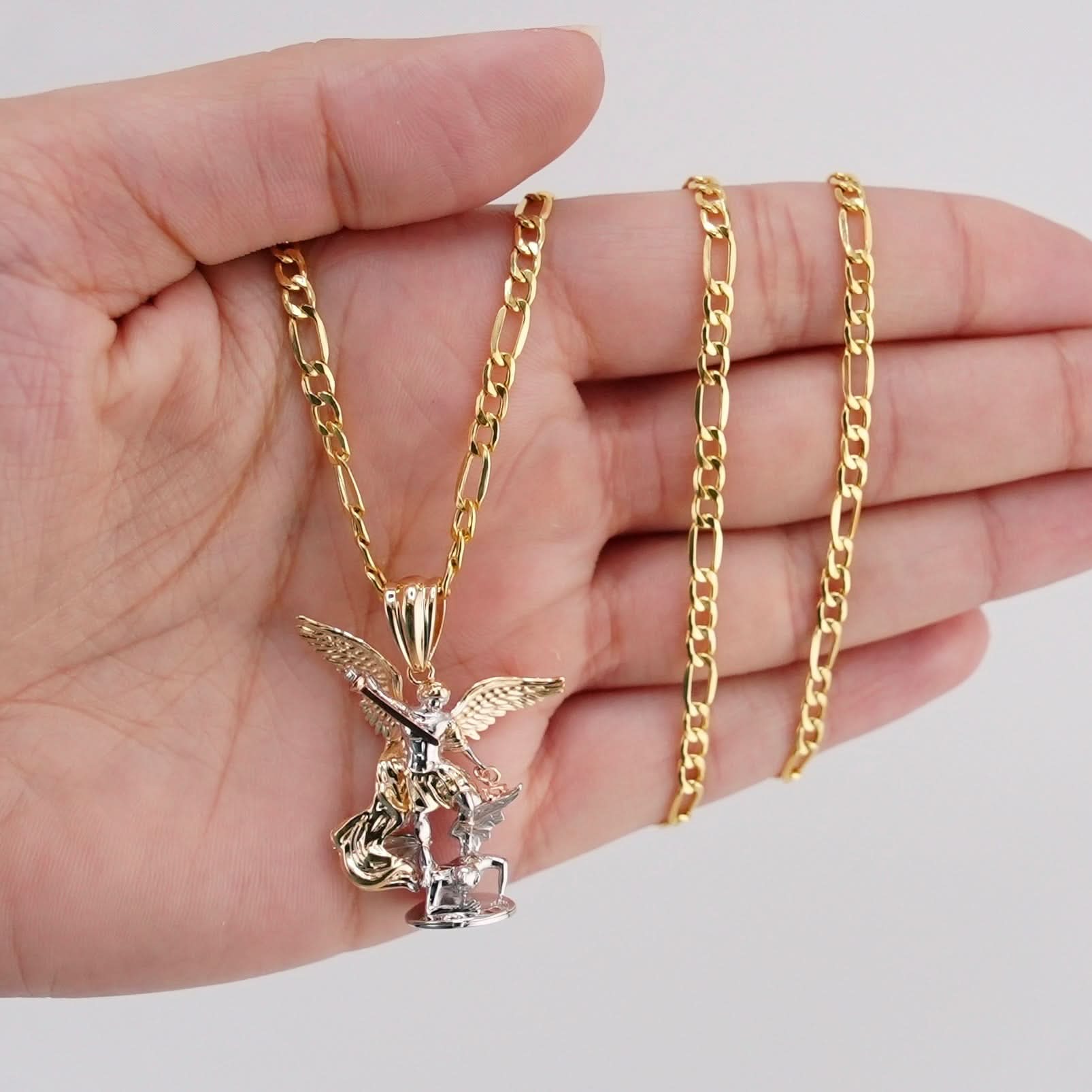 14k Gold Saint Michael Archangel