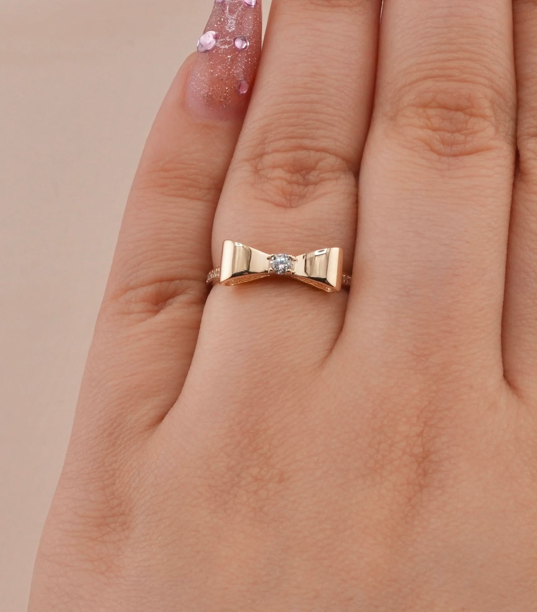 14K Gold Women’s Bow Ring