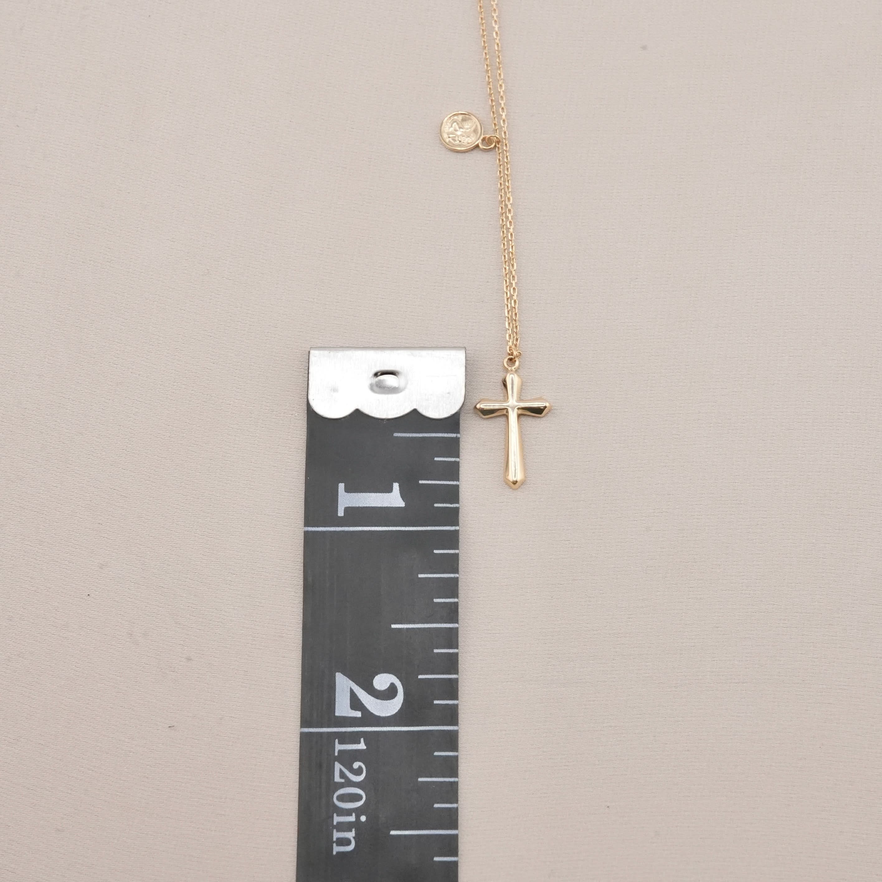 14k Gold Cross Necklace