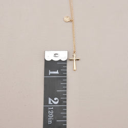 14k Gold Cross Necklace