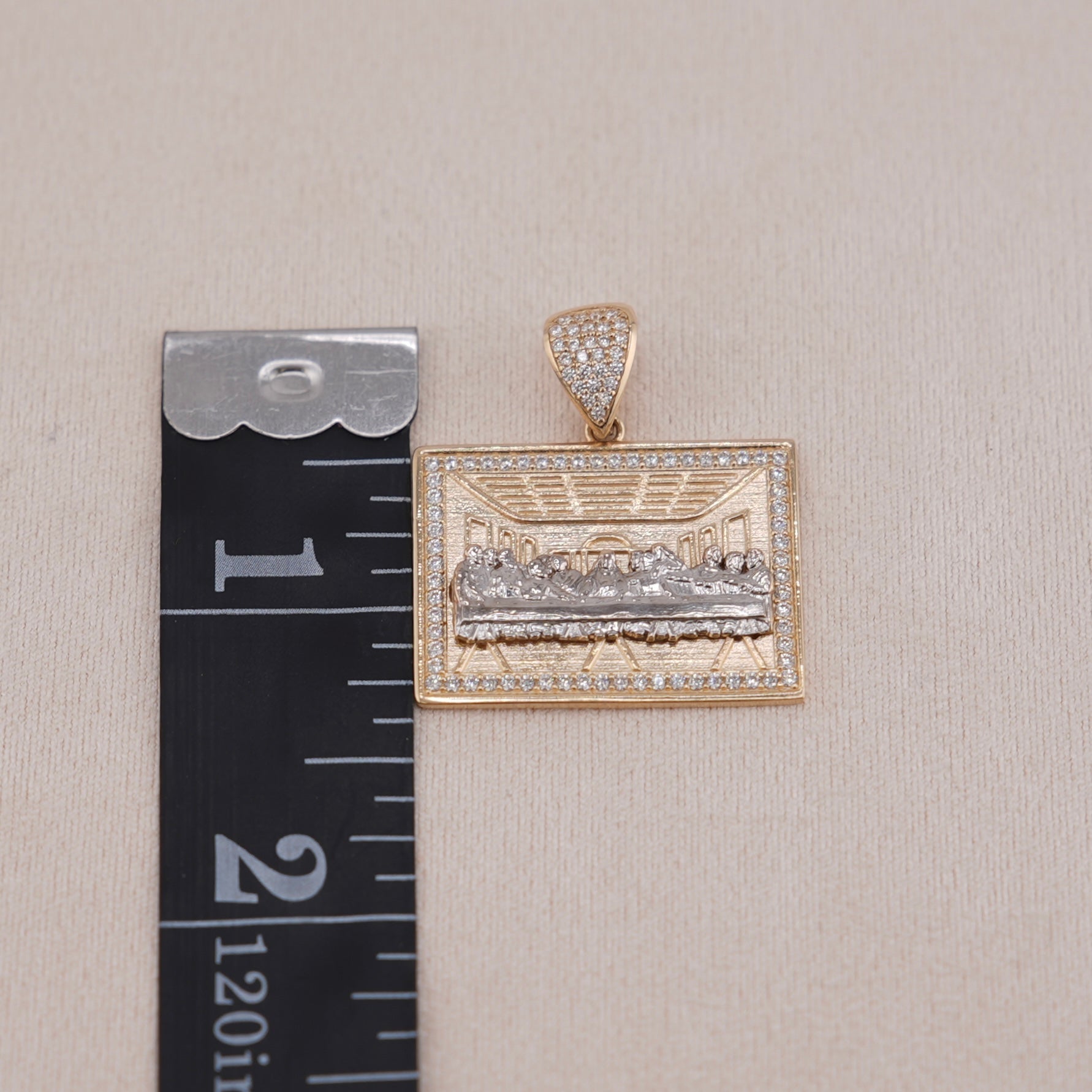 14k Gold Last Supper Pendant