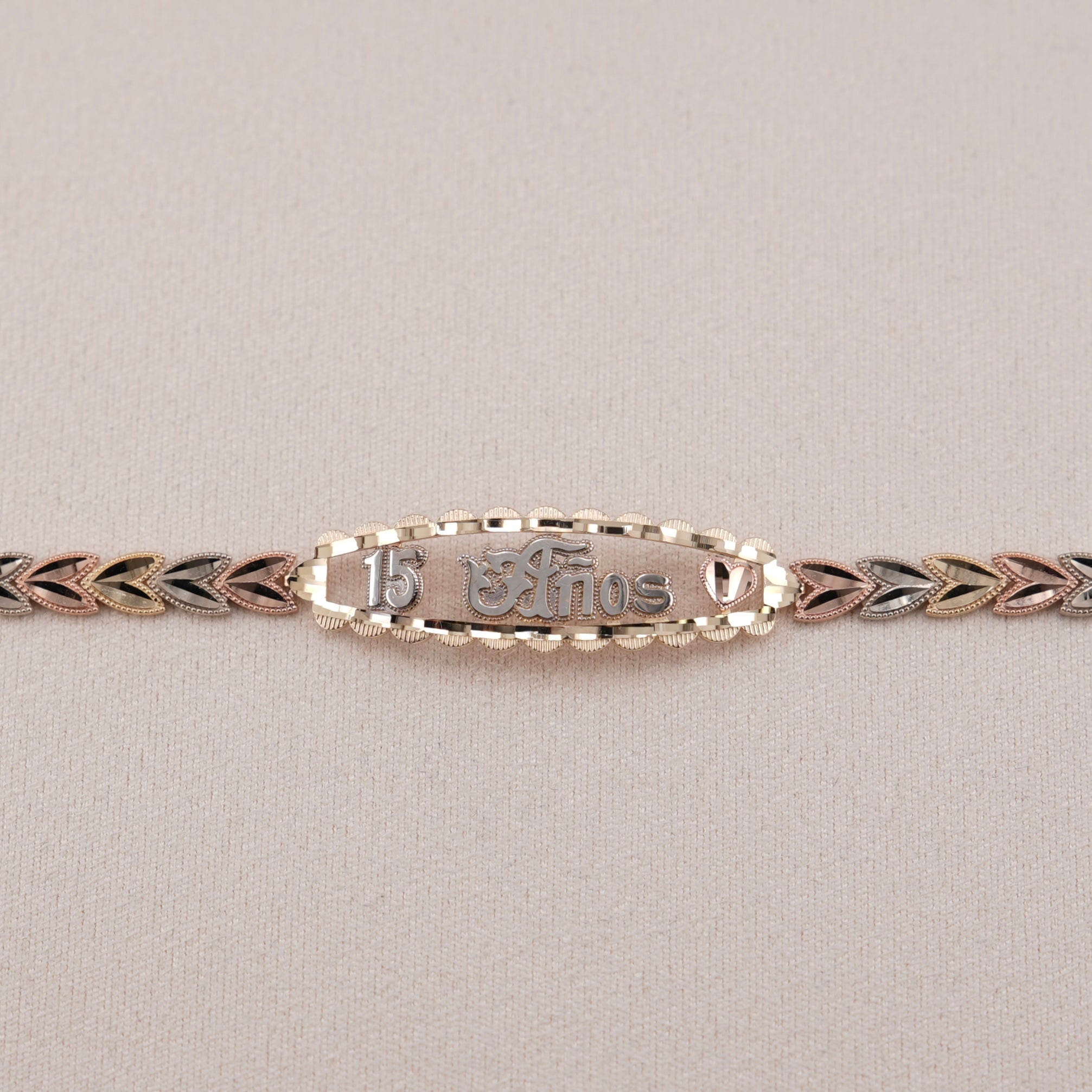 14k Gold Quinceañera Bracelet