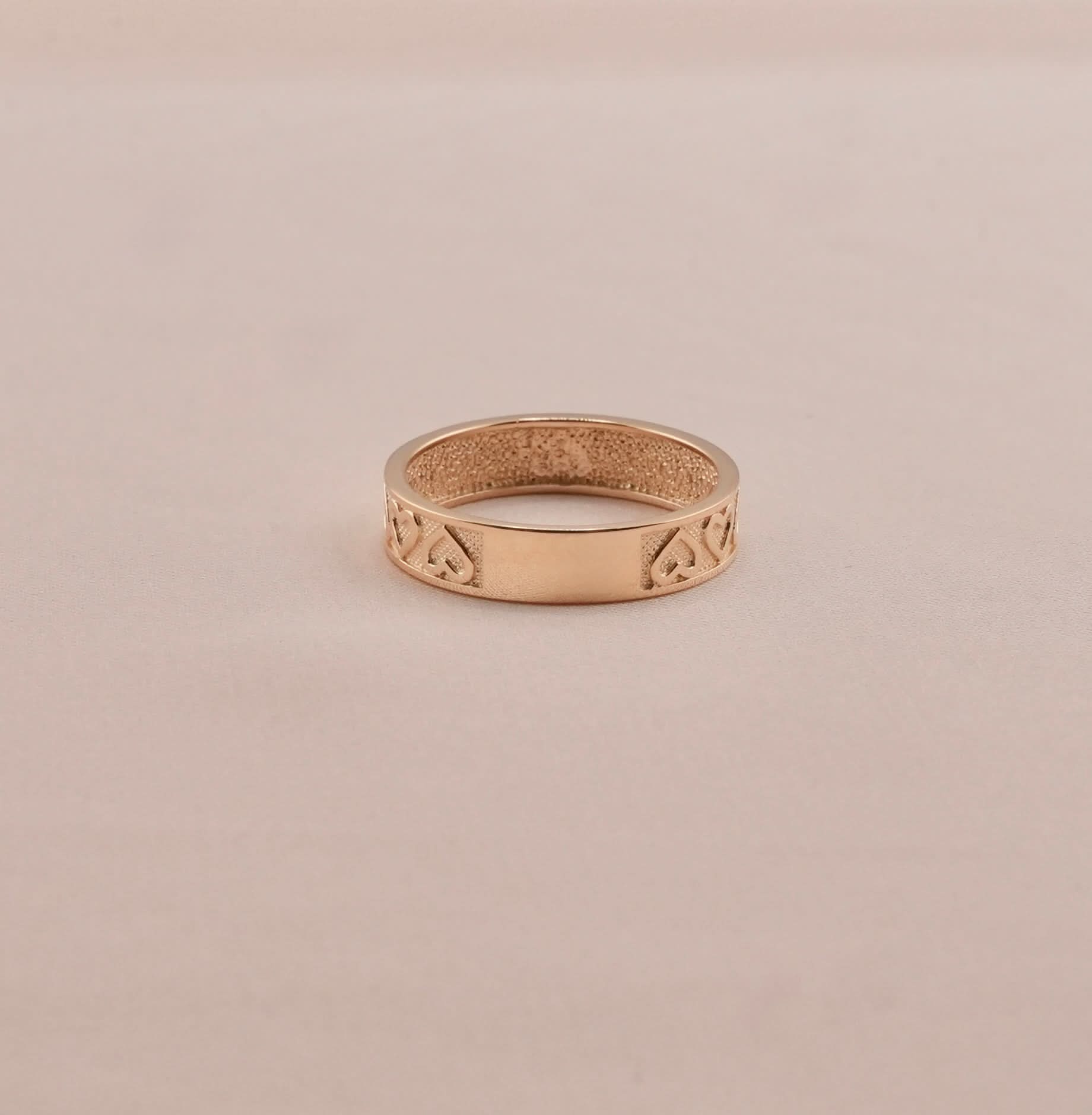 14K Gold Heart Women’s Ring