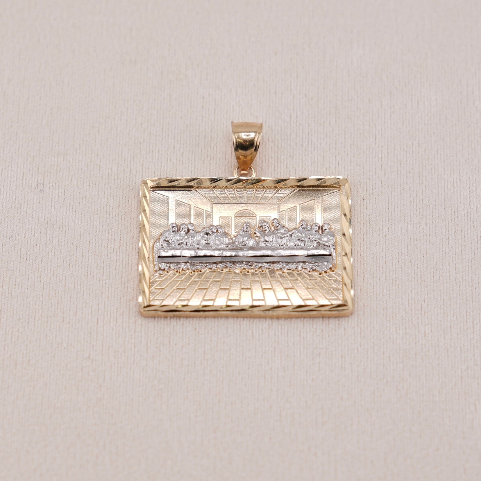 14k Gold Last Supper Pendant