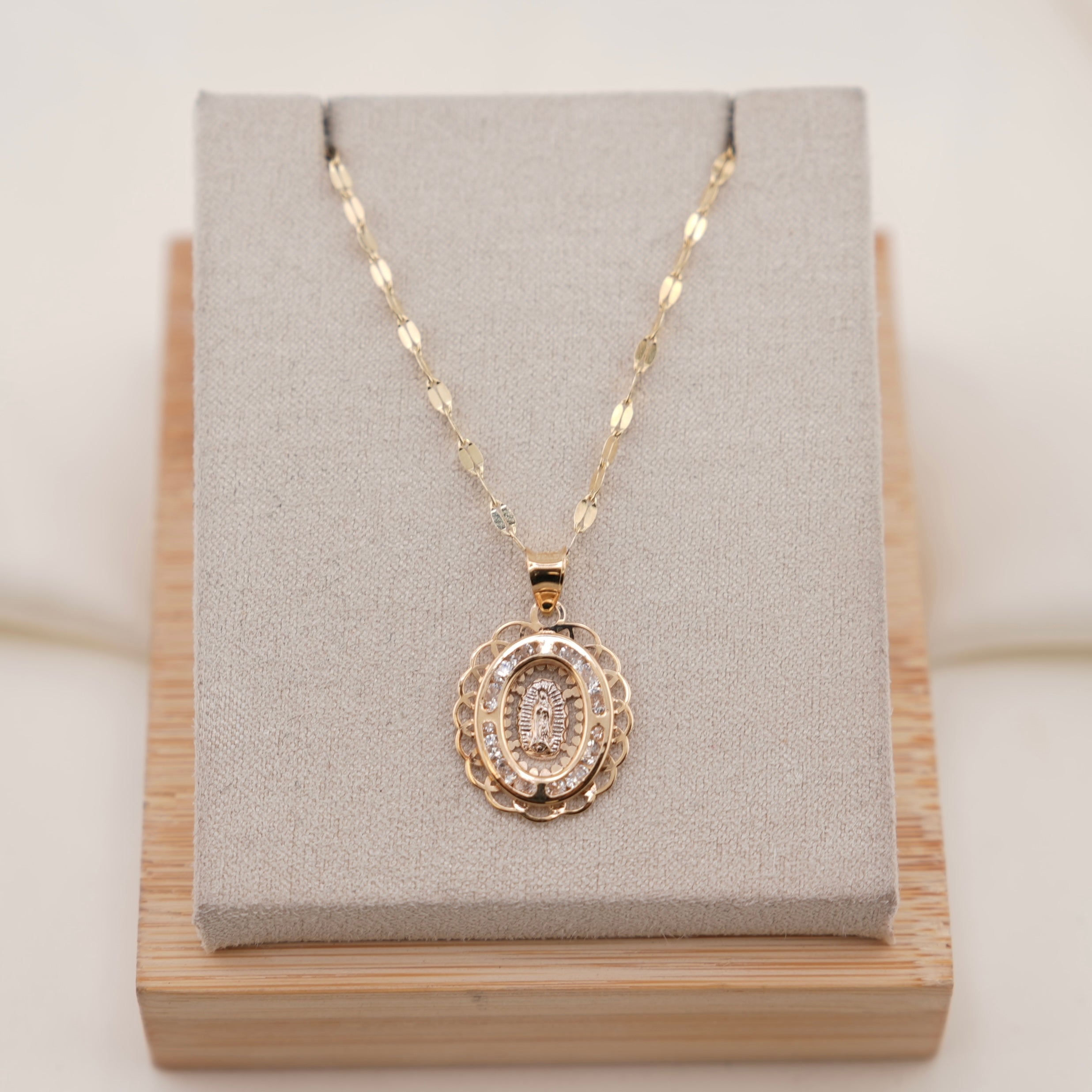 14k Gold Virgencita Chain Set