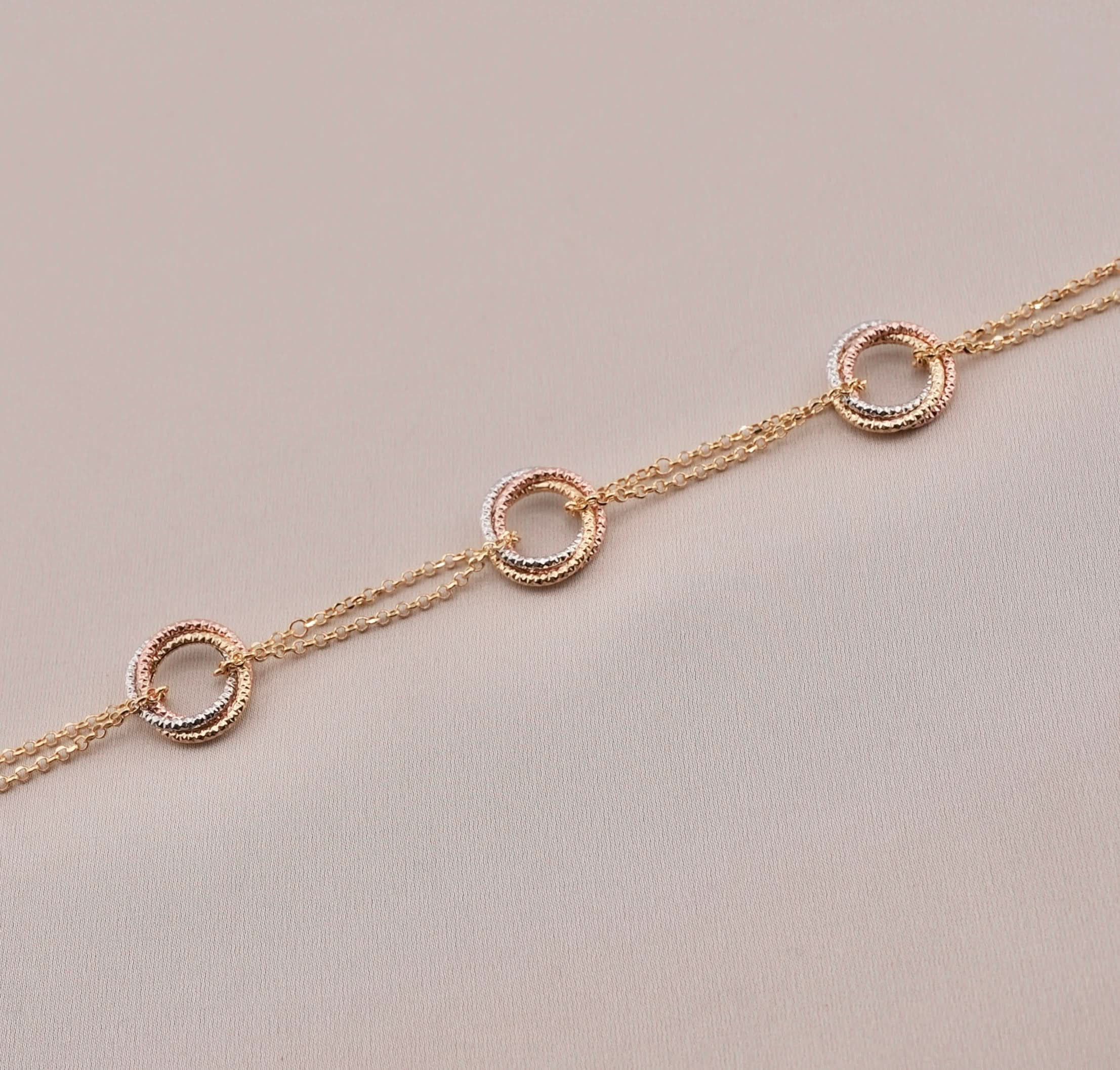 14K Gold Fancy Women's Bracelet . AB-537