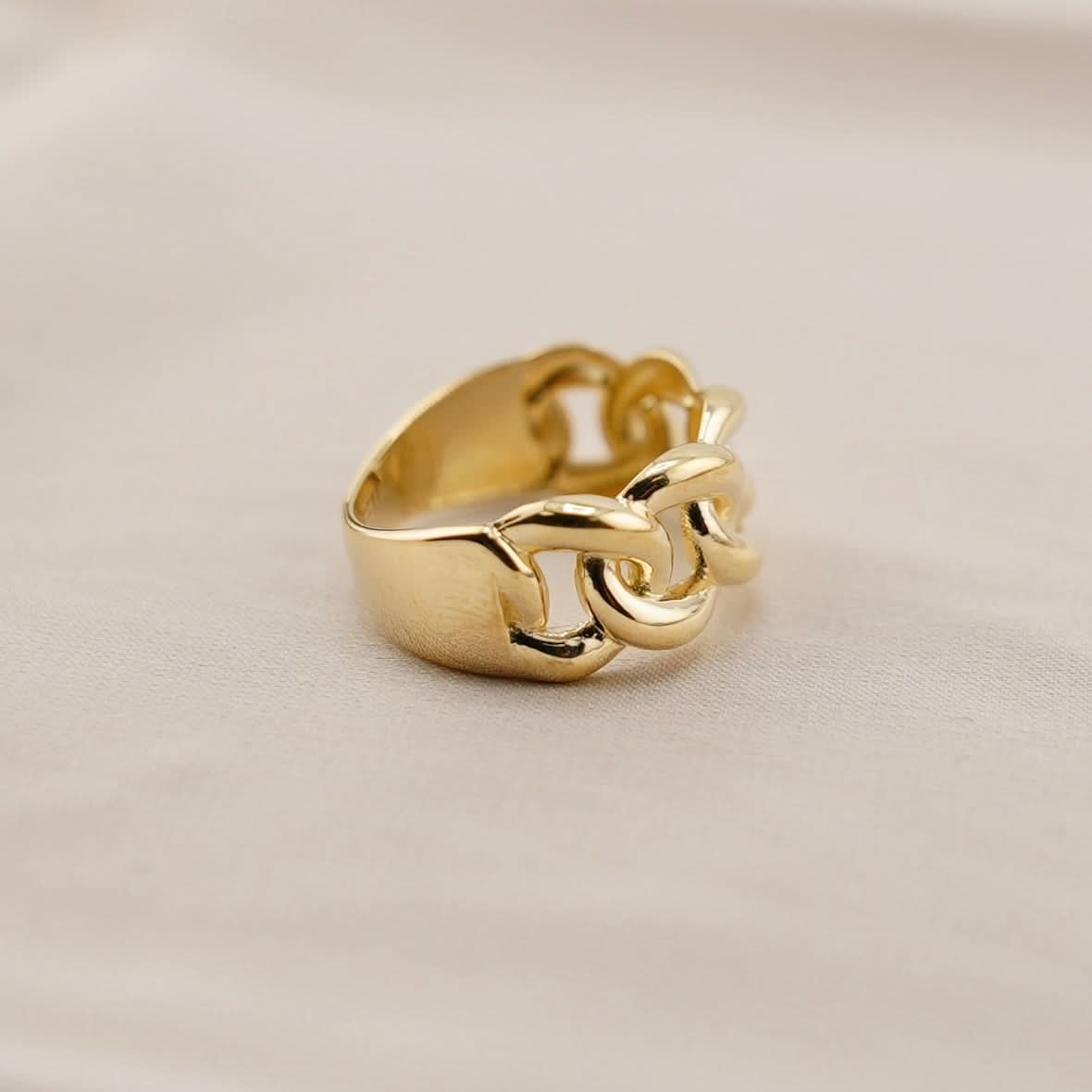 14k Gold Cuban Ring