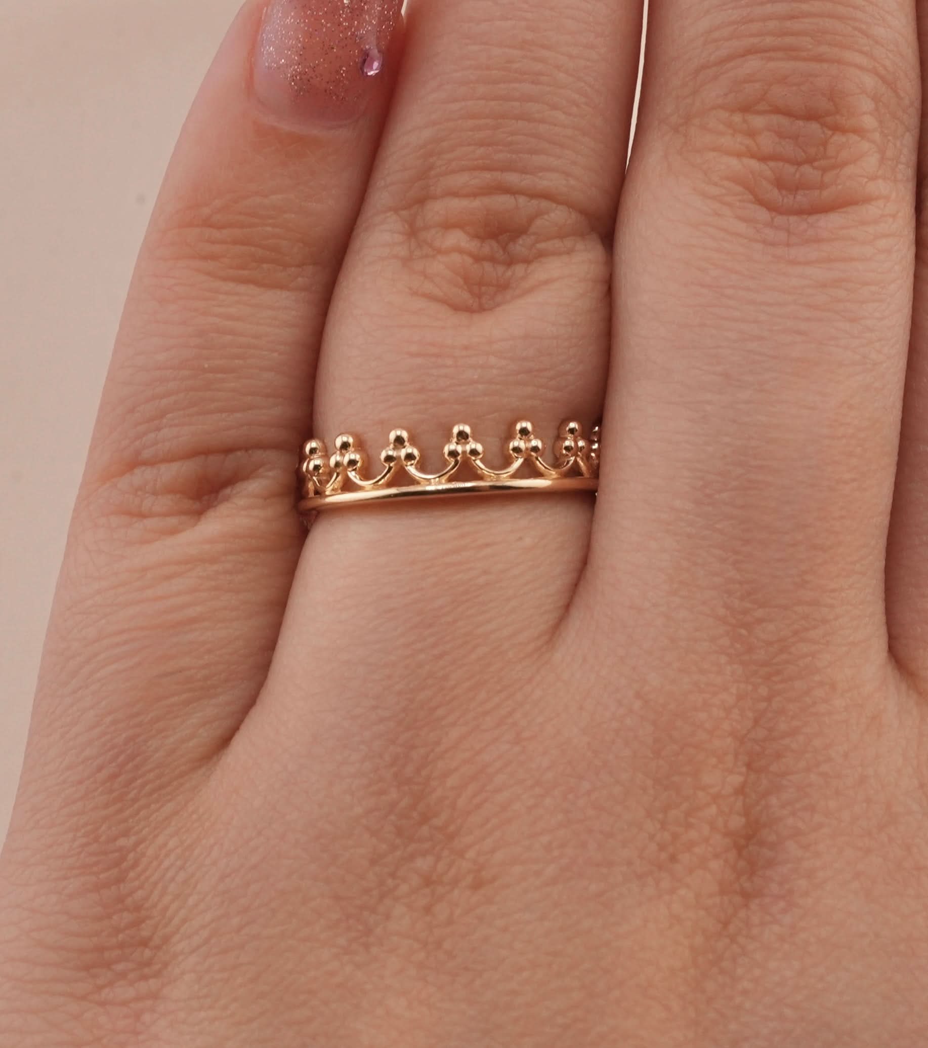 14K Gold Crown Women’s Ring