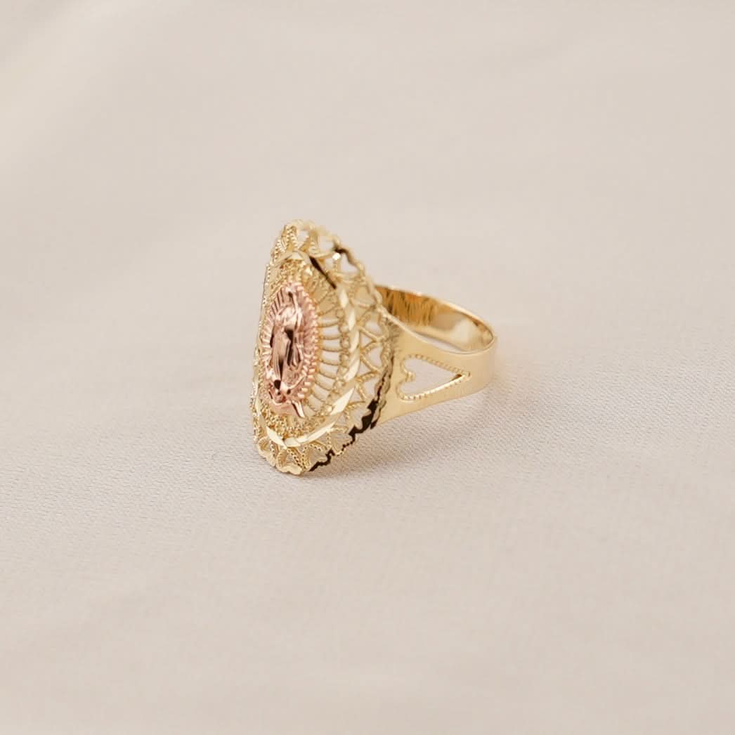 14k Gold Virgencita Ring