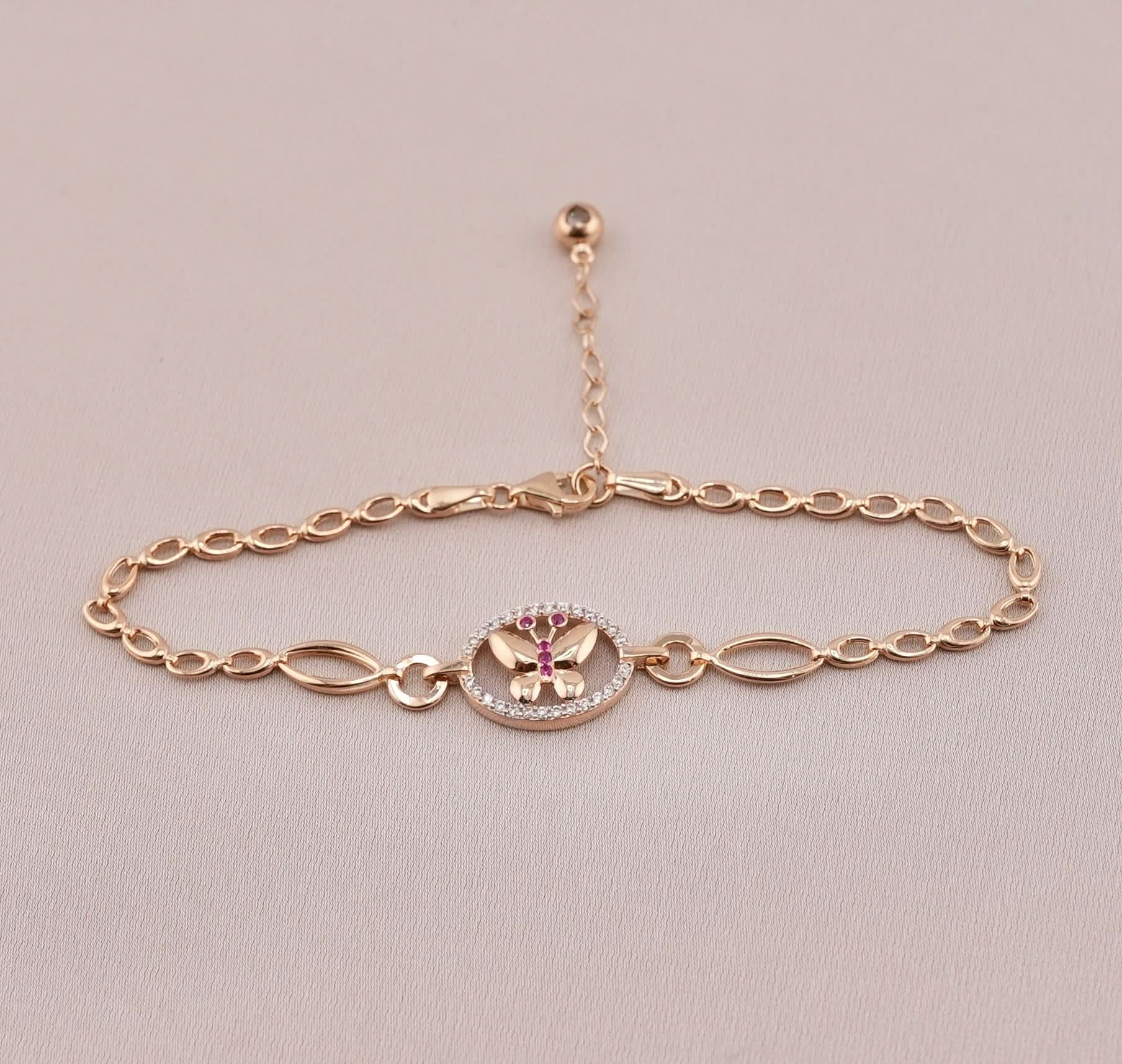 14K Gold Butterfly Women's Bracelet