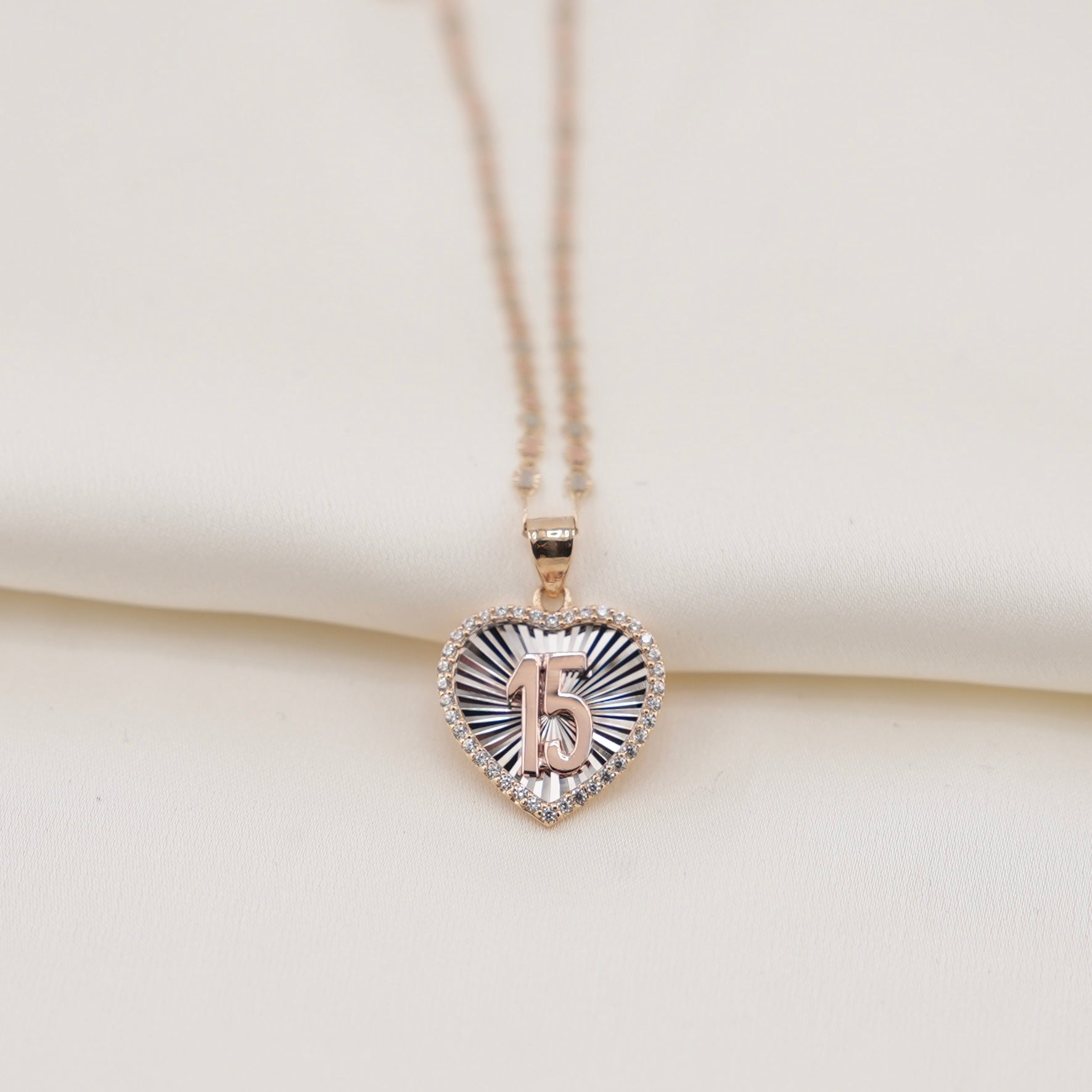 14k Gold Quinceañera Chain Set