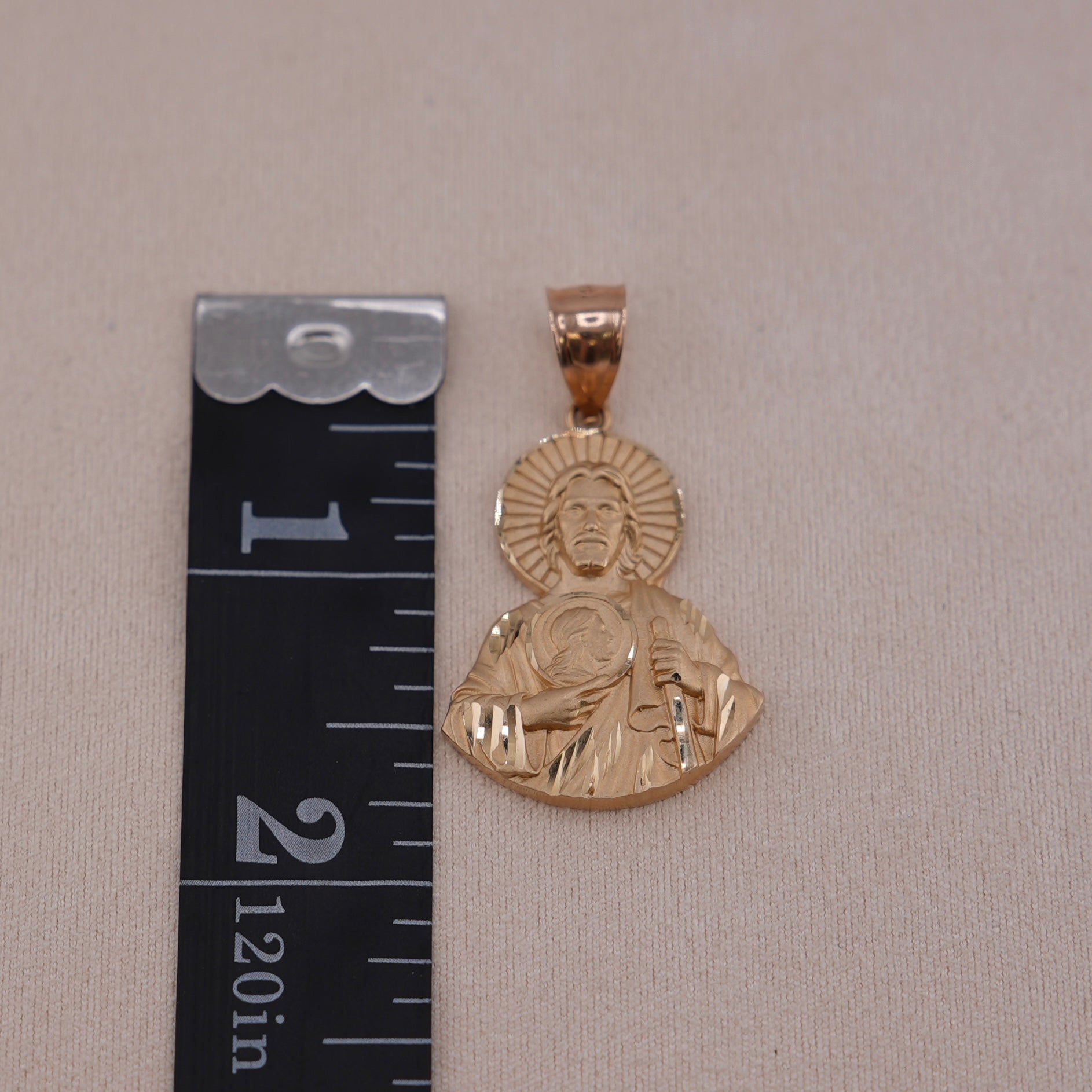 14k Gold San Judas Pendant