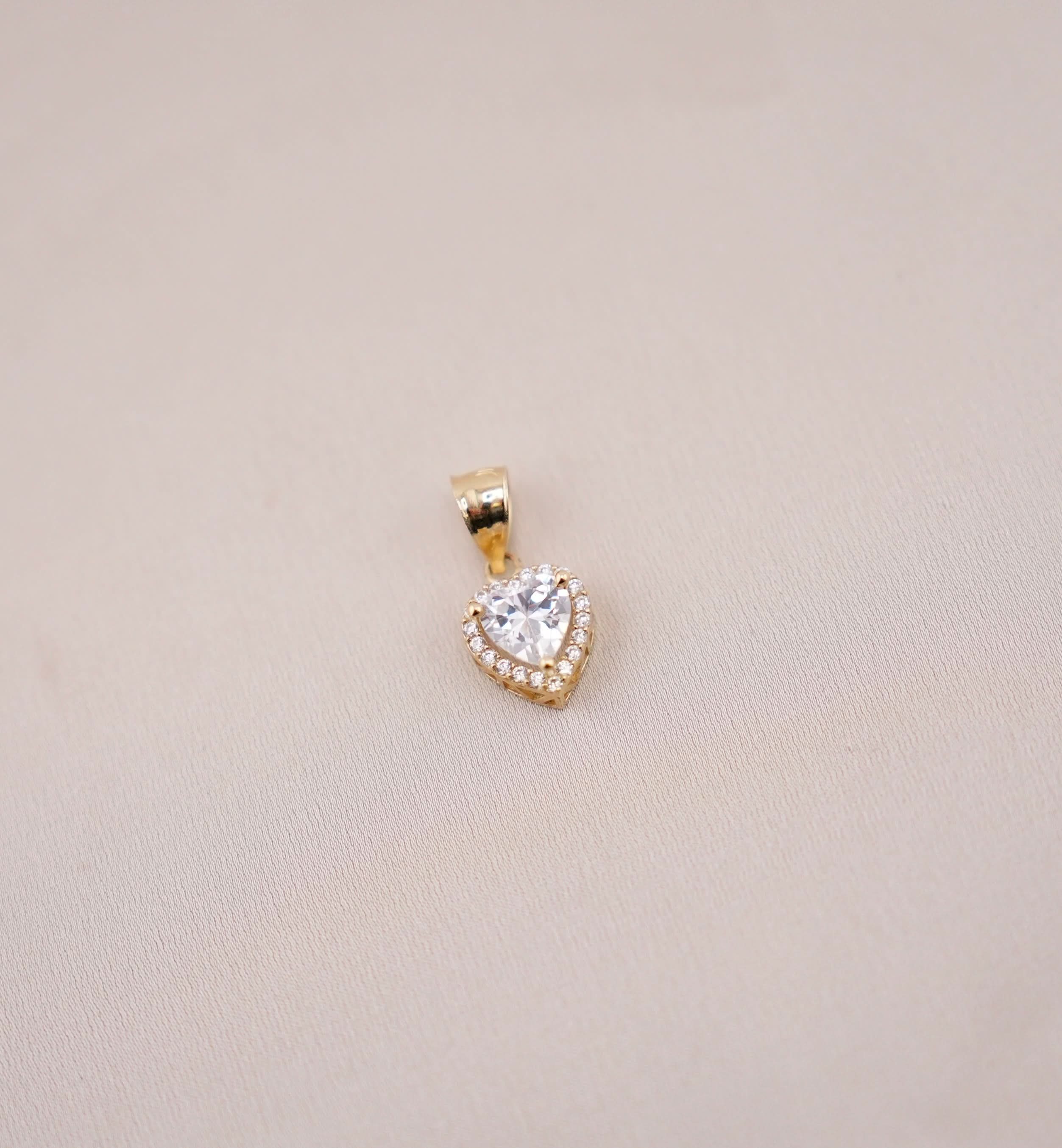14k Gold Heart Pendant